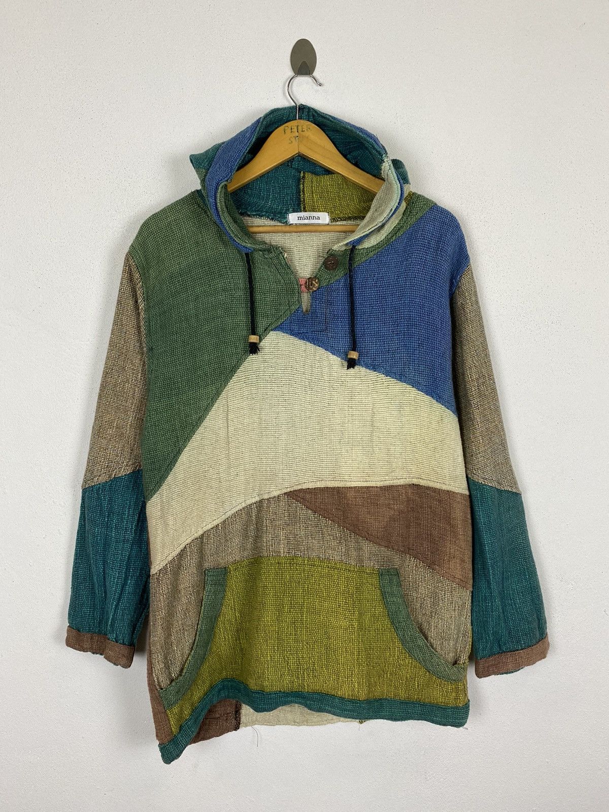 Indigo × Japanese Brand MIANNA INDIGO STYLE HODDIES PATCHWORK DESIGN Size US M / EU 48-50 / 2 - 2 Thumbnail