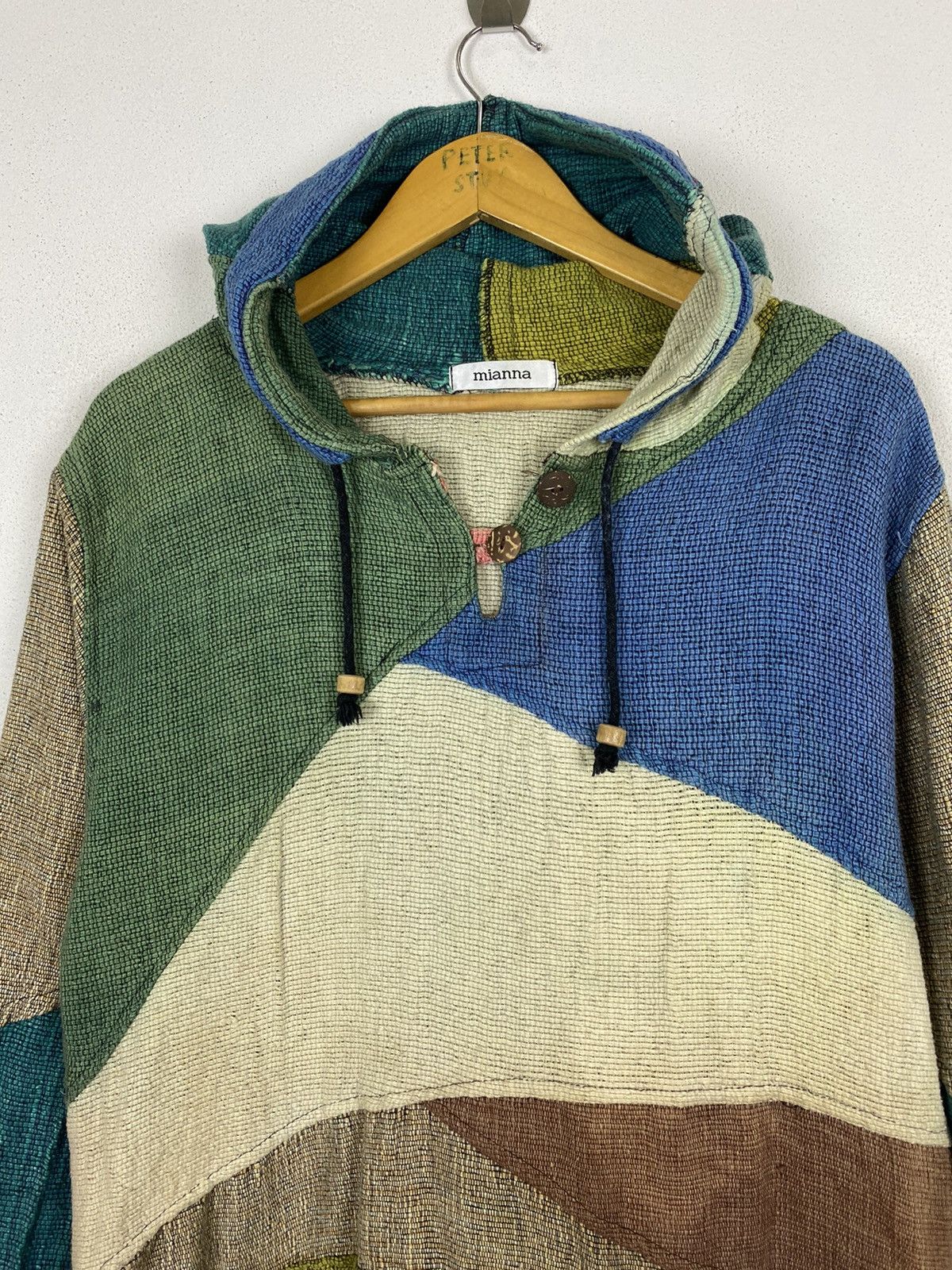 Indigo × Japanese Brand MIANNA INDIGO STYLE HODDIES PATCHWORK DESIGN Size US M / EU 48-50 / 2 - 4 Thumbnail