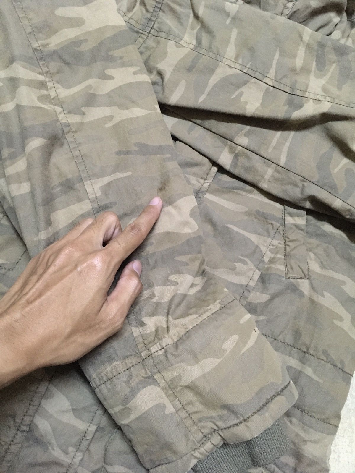 Japanese Brand Kissmark Camo Parka Jacket Military Army Style Size US L / EU 52-54 / 3 - 12 Thumbnail