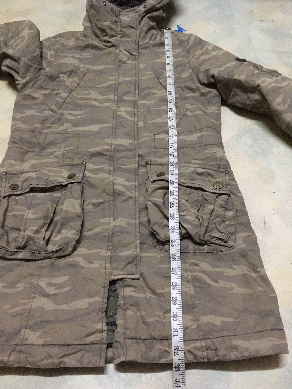 Japanese Brand Kissmark Camo Parka Jacket Military Army Style Size US L / EU 52-54 / 3 - 10 Thumbnail