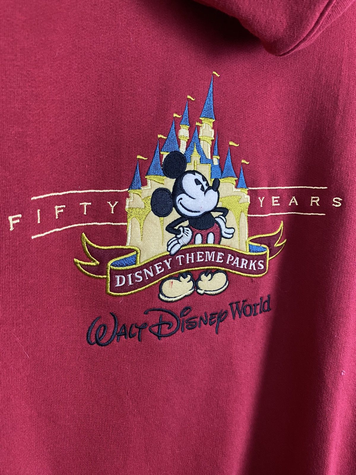 Disney × Mickey Mouse × Vintage VINTAGE FIFTY YEARS DISNEY THEME PARKS HODDIES Size US XL / EU 56 / 4 - 5 Thumbnail
