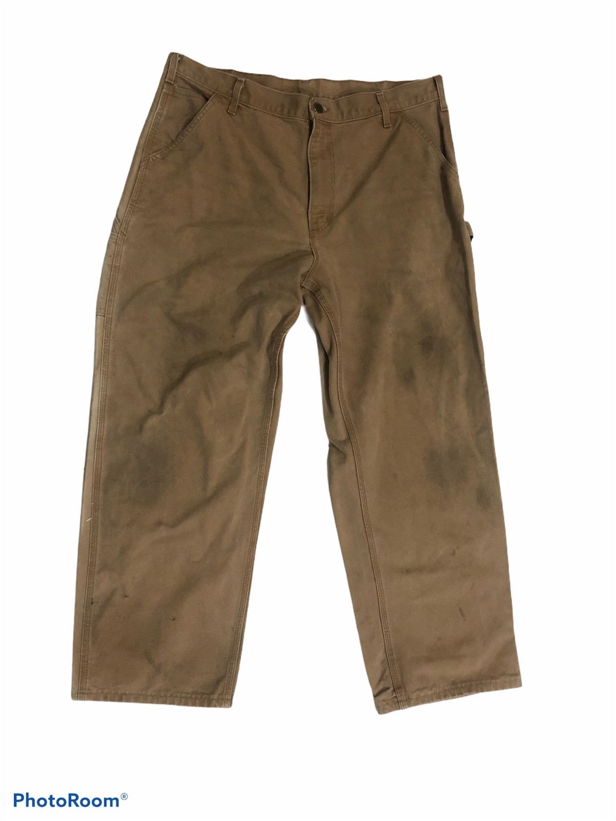 Carhartt × Carhartt Wip DISTRESSED CARHATT DUNGAREE FIT DOUBLE KNEE pants size 38 Size US 38 / EU 54 - 1 Thumbnail