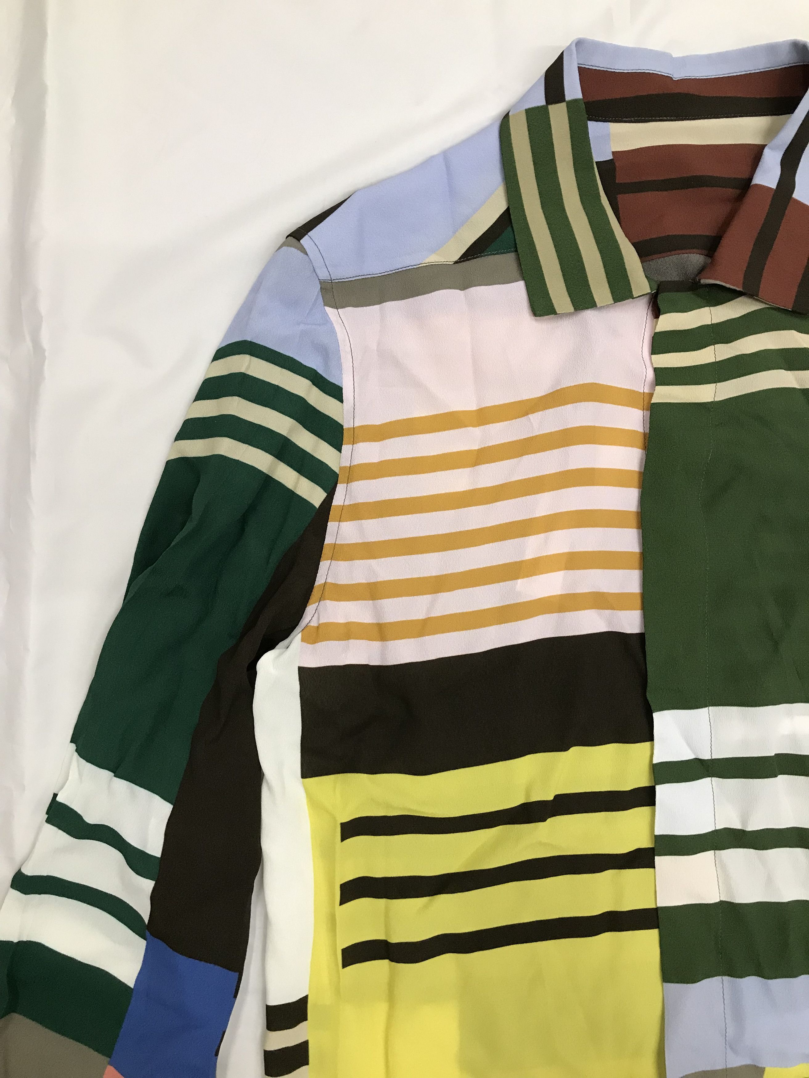 Rick Owens Rick Owens SS20 Tecuatl Uxmal Striped Print Shirt Size US M / EU 48-50 / 2 - 3 Thumbnail