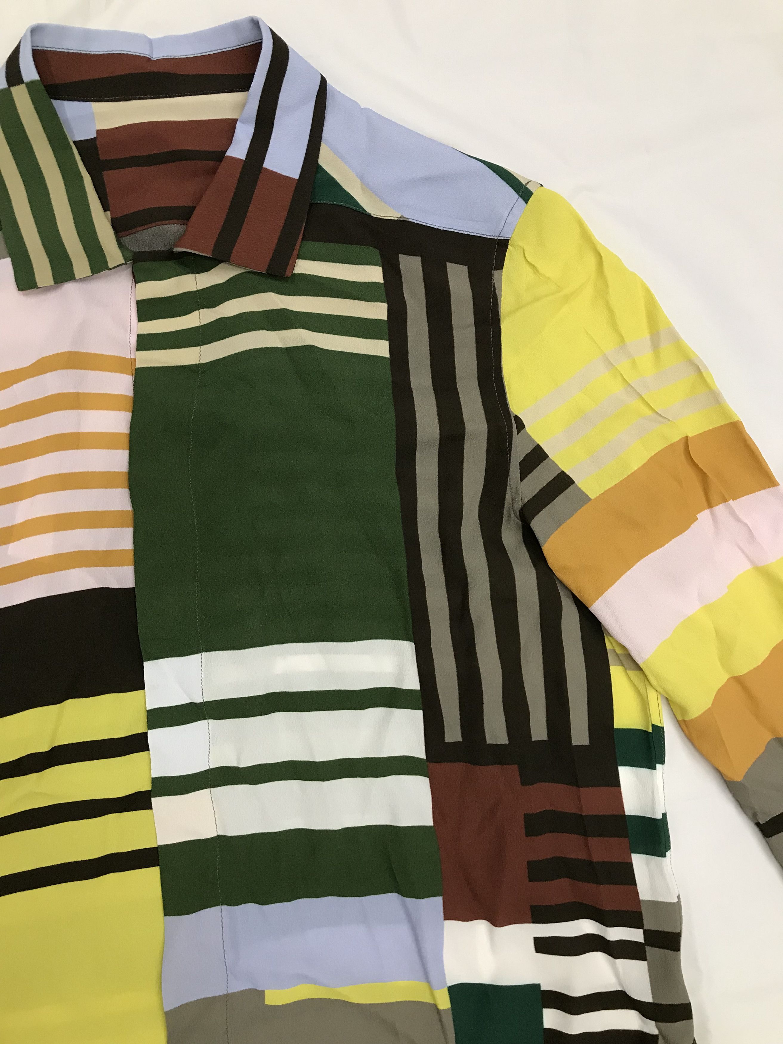 Rick Owens Rick Owens SS20 Tecuatl Uxmal Striped Print Shirt Size US M / EU 48-50 / 2 - 4 Thumbnail