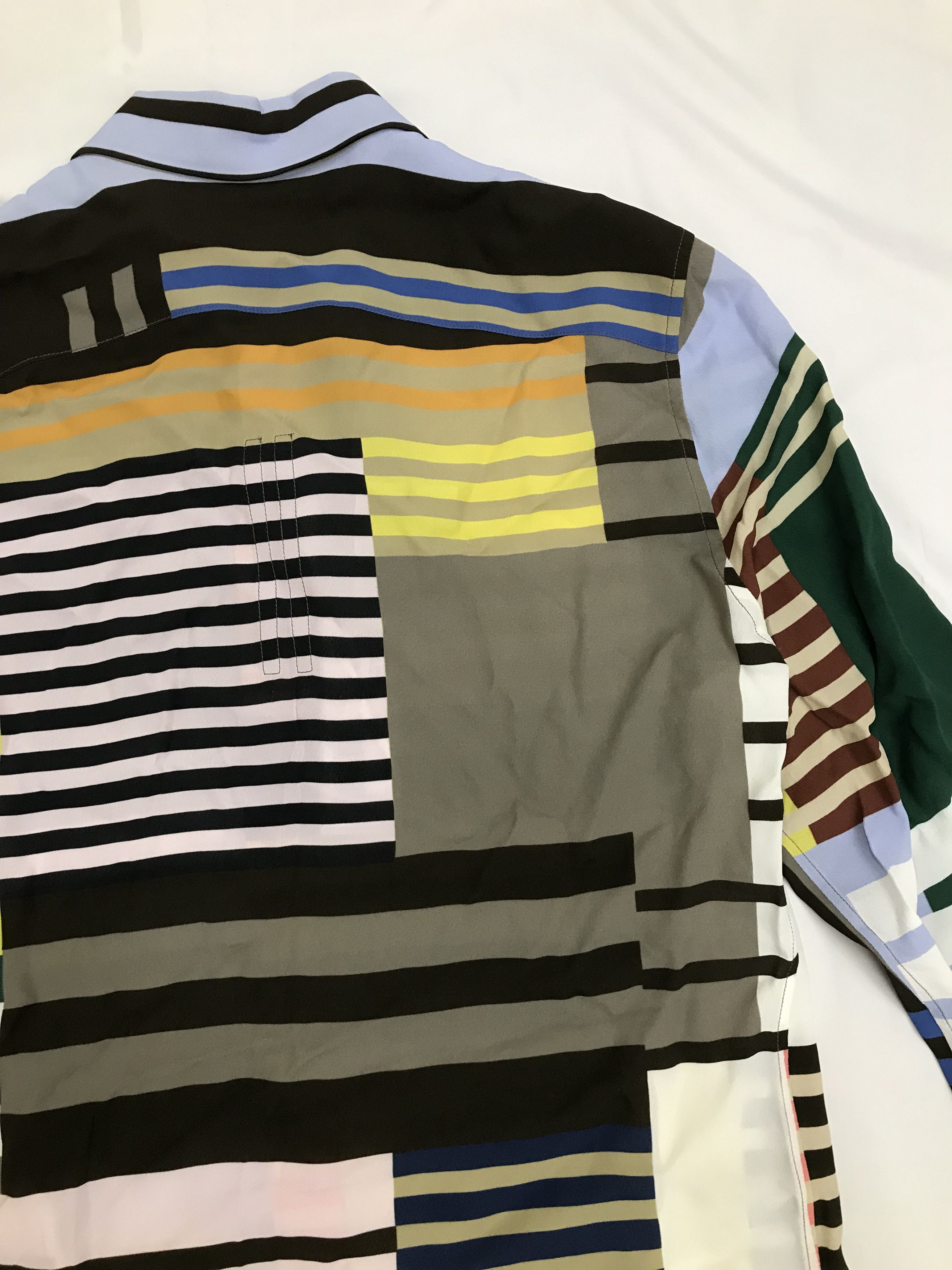 Rick Owens Rick Owens SS20 Tecuatl Uxmal Striped Print Shirt Size US M / EU 48-50 / 2 - 11 Thumbnail