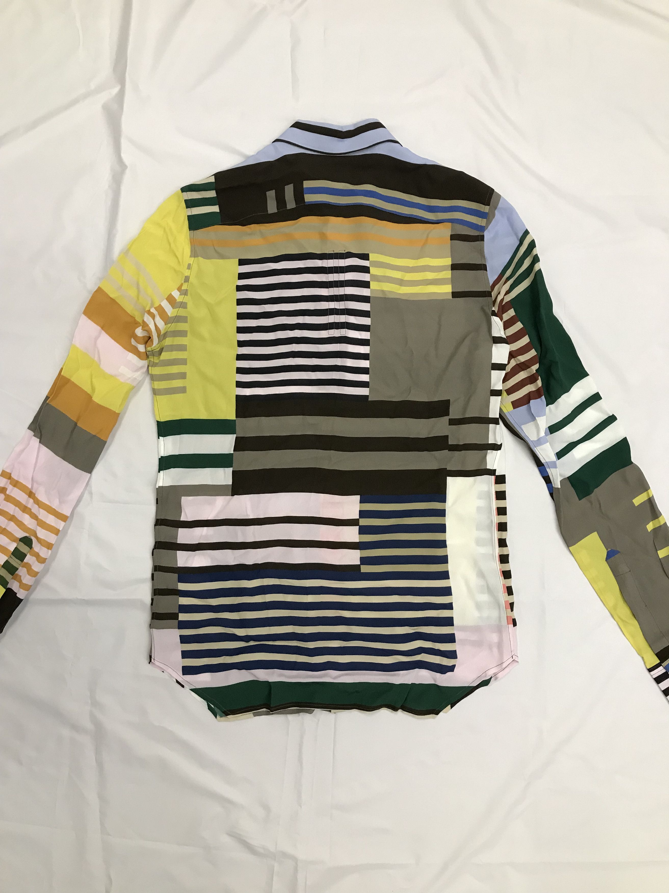 Rick Owens Rick Owens SS20 Tecuatl Uxmal Striped Print Shirt Size US M / EU 48-50 / 2 - 8 Thumbnail
