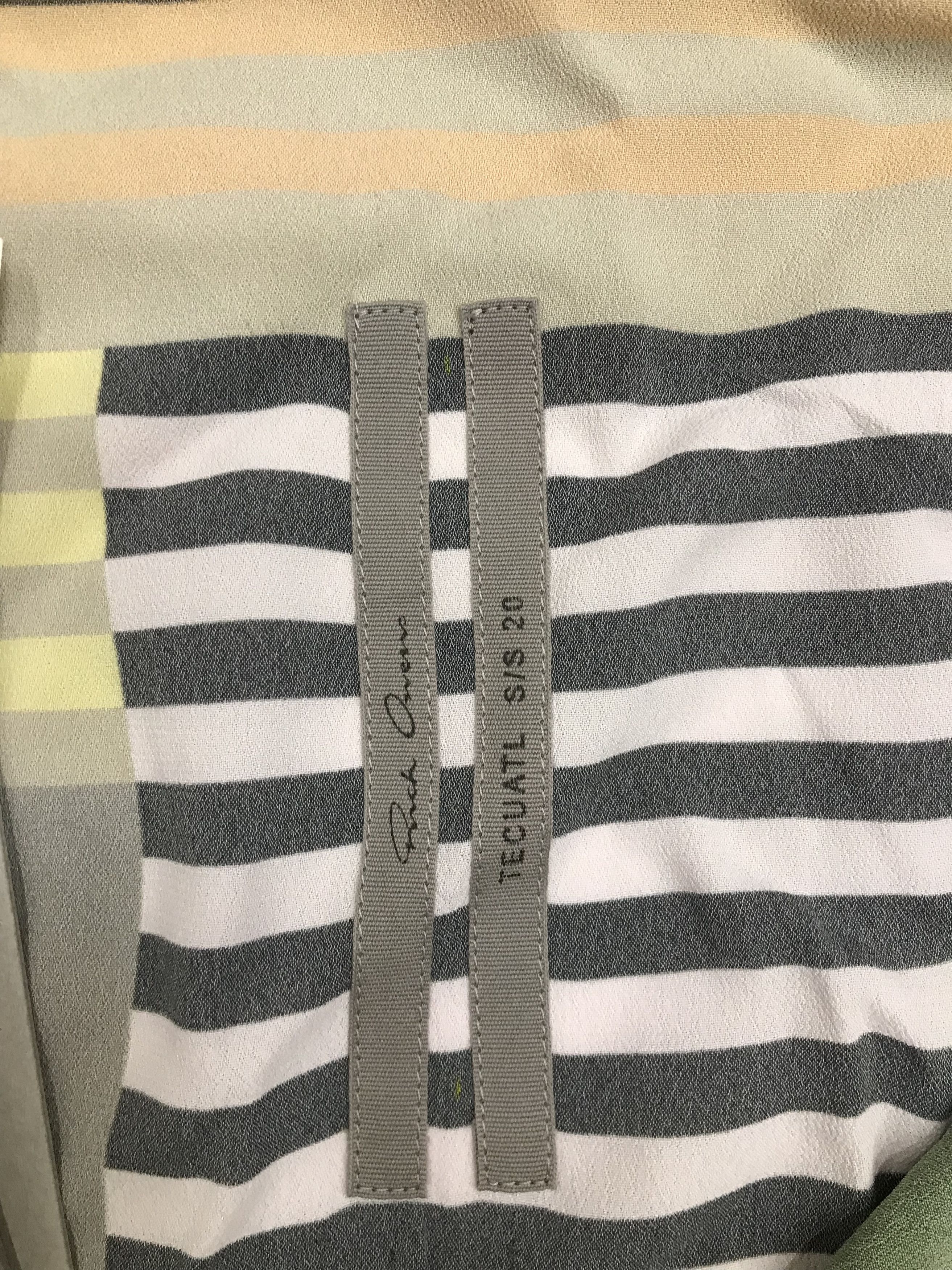 Rick Owens Rick Owens SS20 Tecuatl Uxmal Striped Print Shirt Size US M / EU 48-50 / 2 - 15 Thumbnail