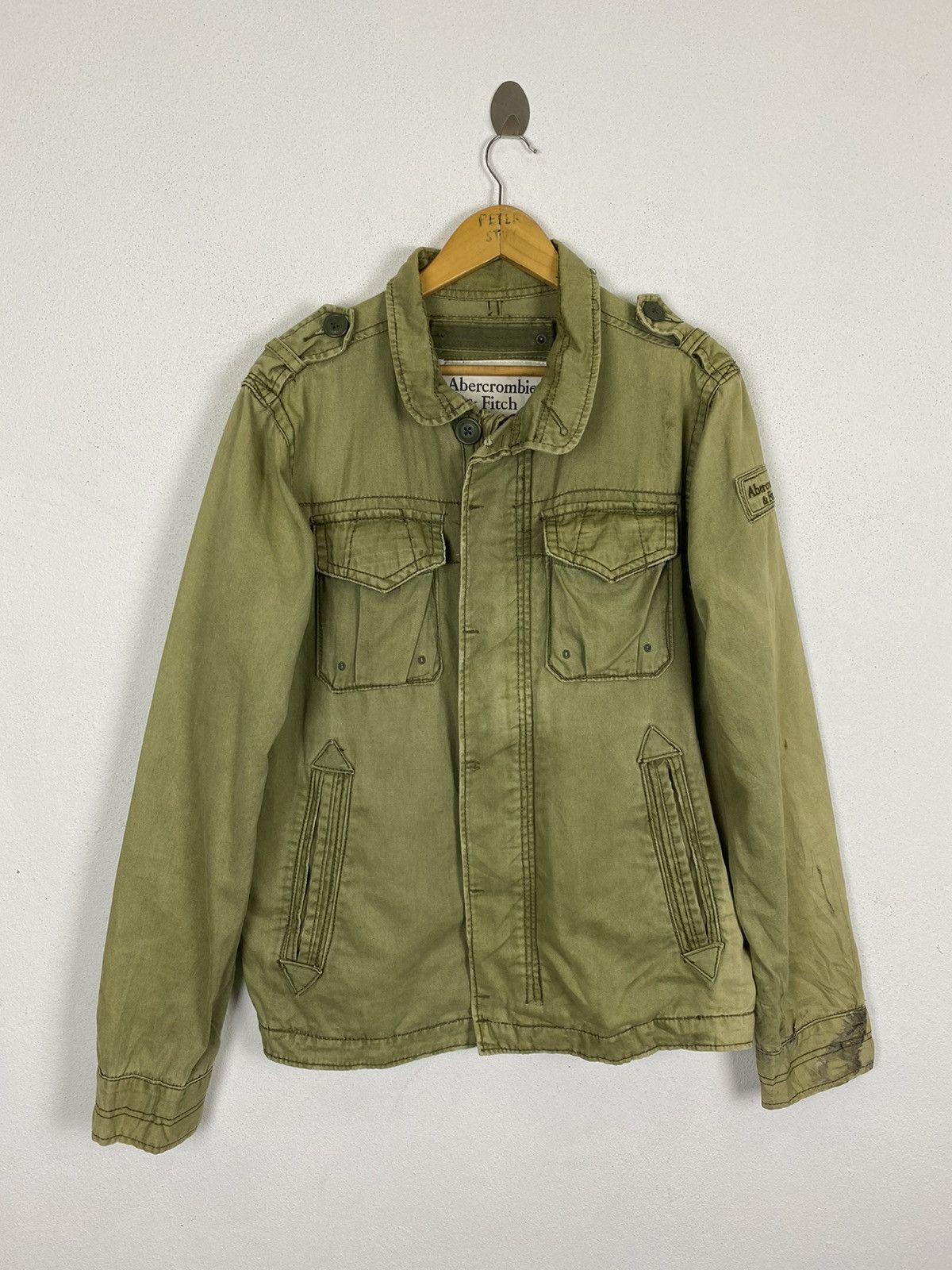 ジャケット・アウター Abercrombie & Fitch Sentinel Jacket Abercrombie Fitch Sentinel Jacket Army Green Full Zip