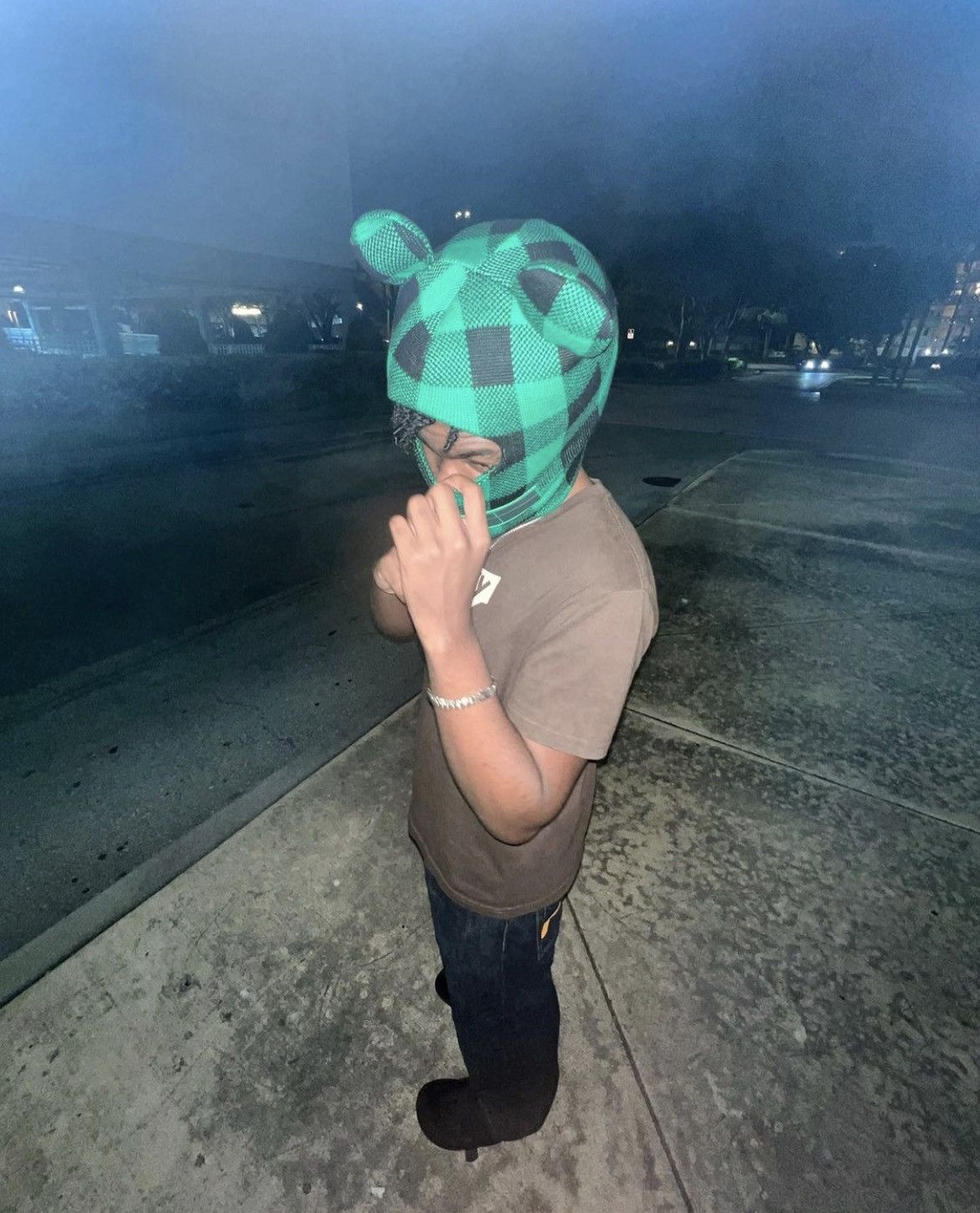 Japanese Brand Jose Wong Beanie/Mask Size ONE SIZE - 2 Thumbnail