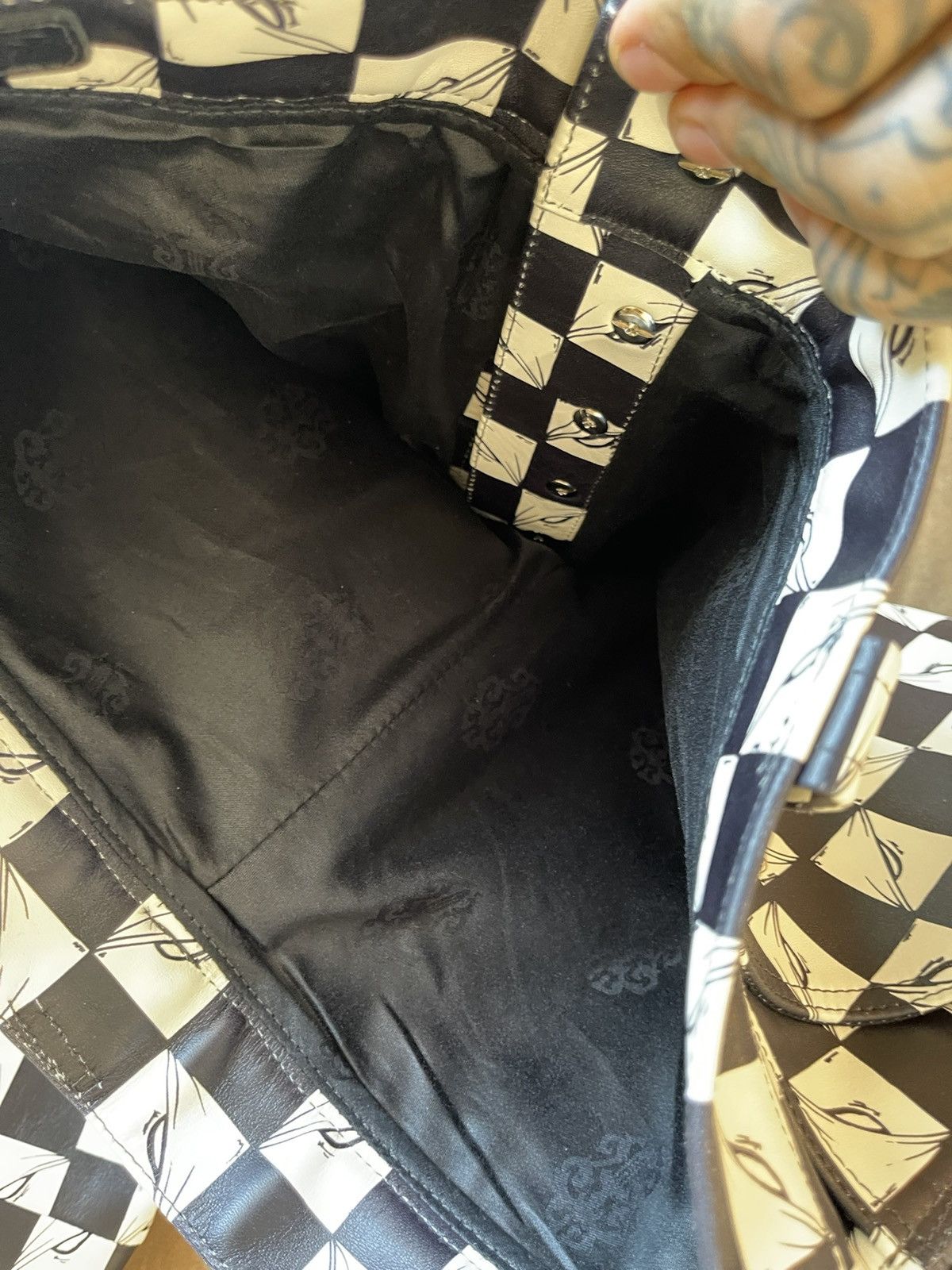 Chrome Hearts Chrome Hearts OFFSET LEATHER CUSTOM 1/1 CHECKERED JEANS Size US 31 - 19 Thumbnail