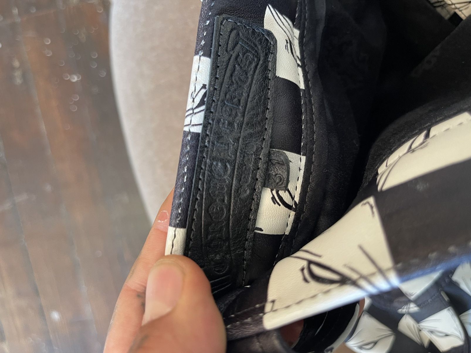 Chrome Hearts Chrome Hearts OFFSET LEATHER CUSTOM 1/1 CHECKERED JEANS Size US 31 - 18 Thumbnail