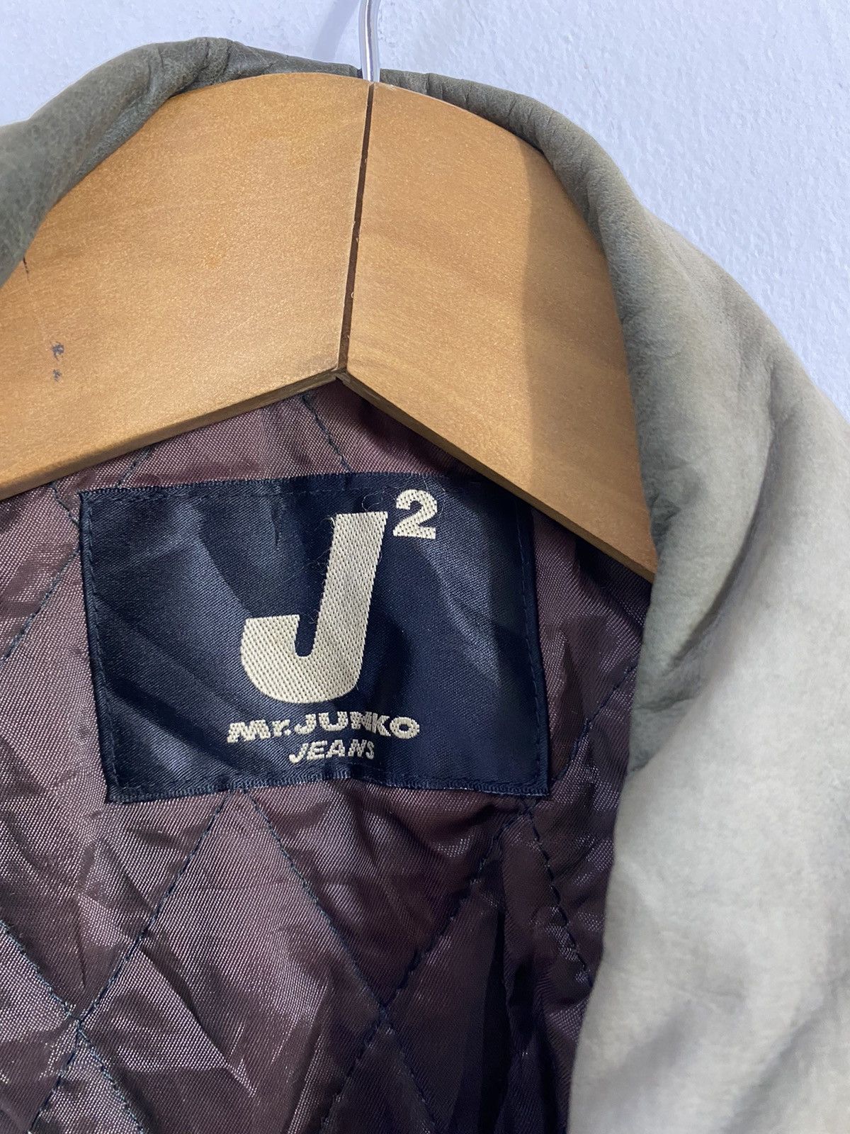 Japanese Brand Mr Junko Varsity Bomber Leather Jacket Big Logo Design Size US M / EU 48-50 / 2 - 3 Thumbnail