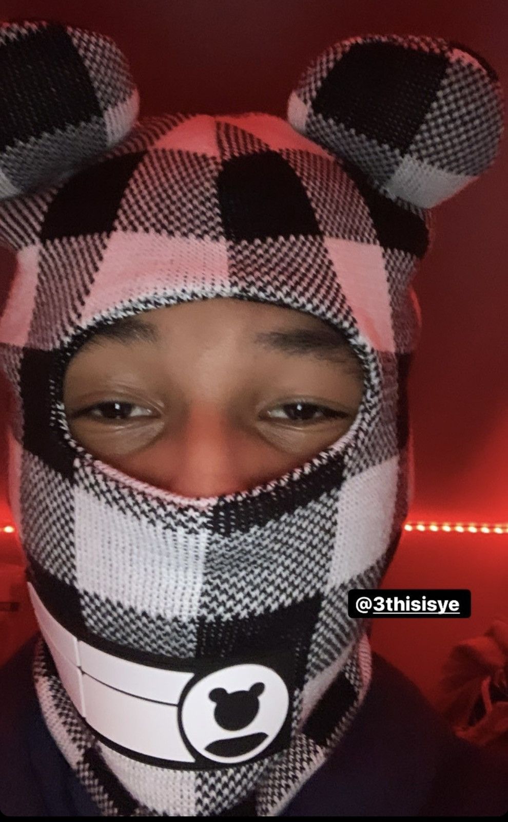 Japanese Brand Jose Wong Beanie/Mask Size ONE SIZE - 3 Thumbnail