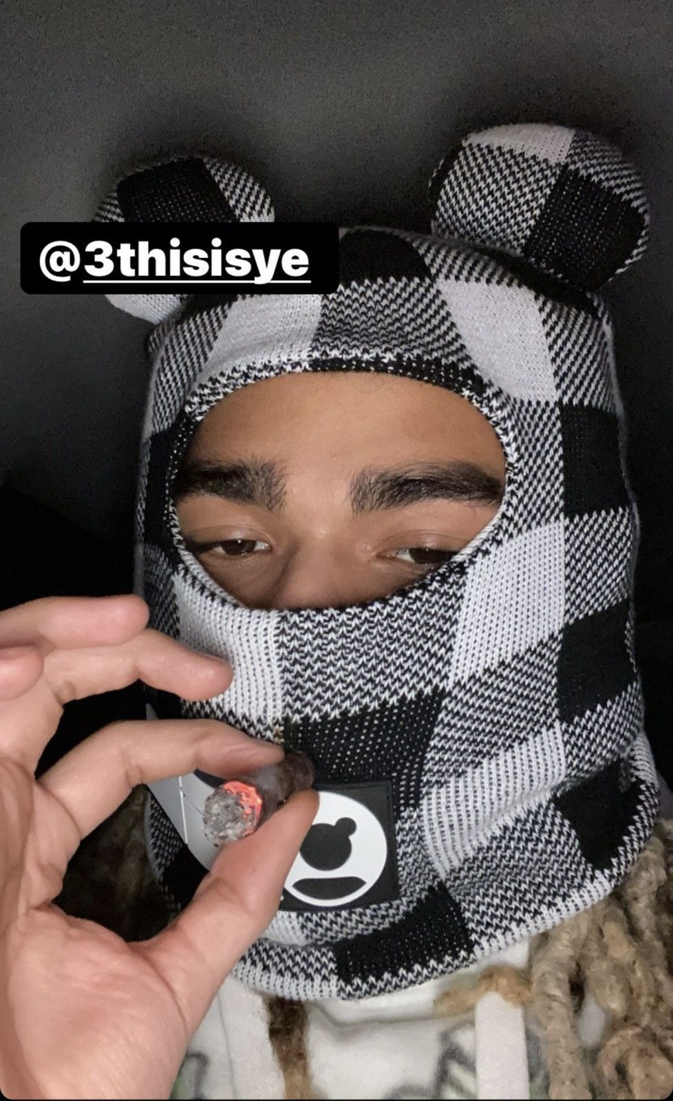 Japanese Brand Jose Wong Beanie/Mask Size ONE SIZE - 7 Thumbnail