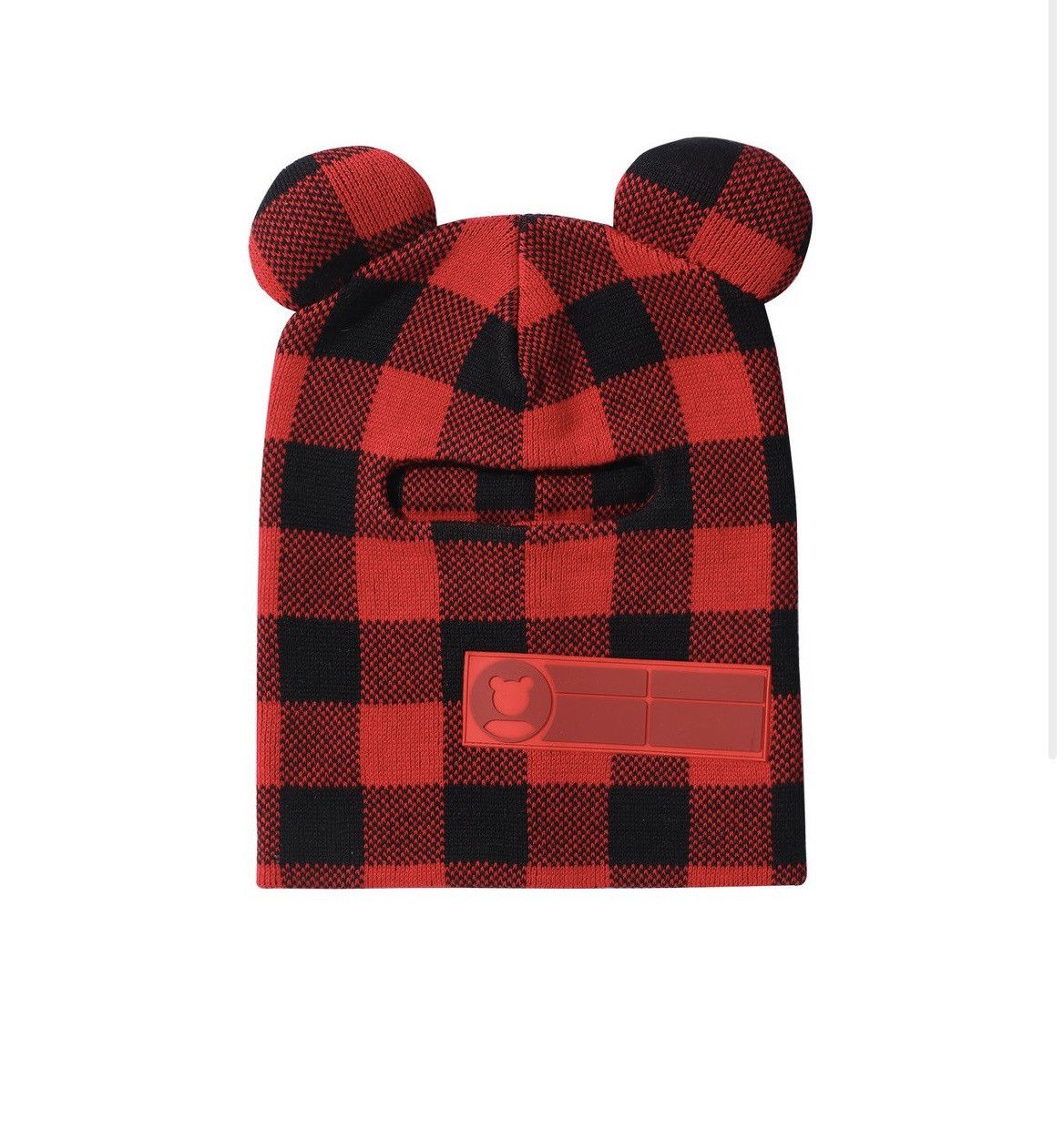 image of Jose Wong Beanie/mask in Red, Men's