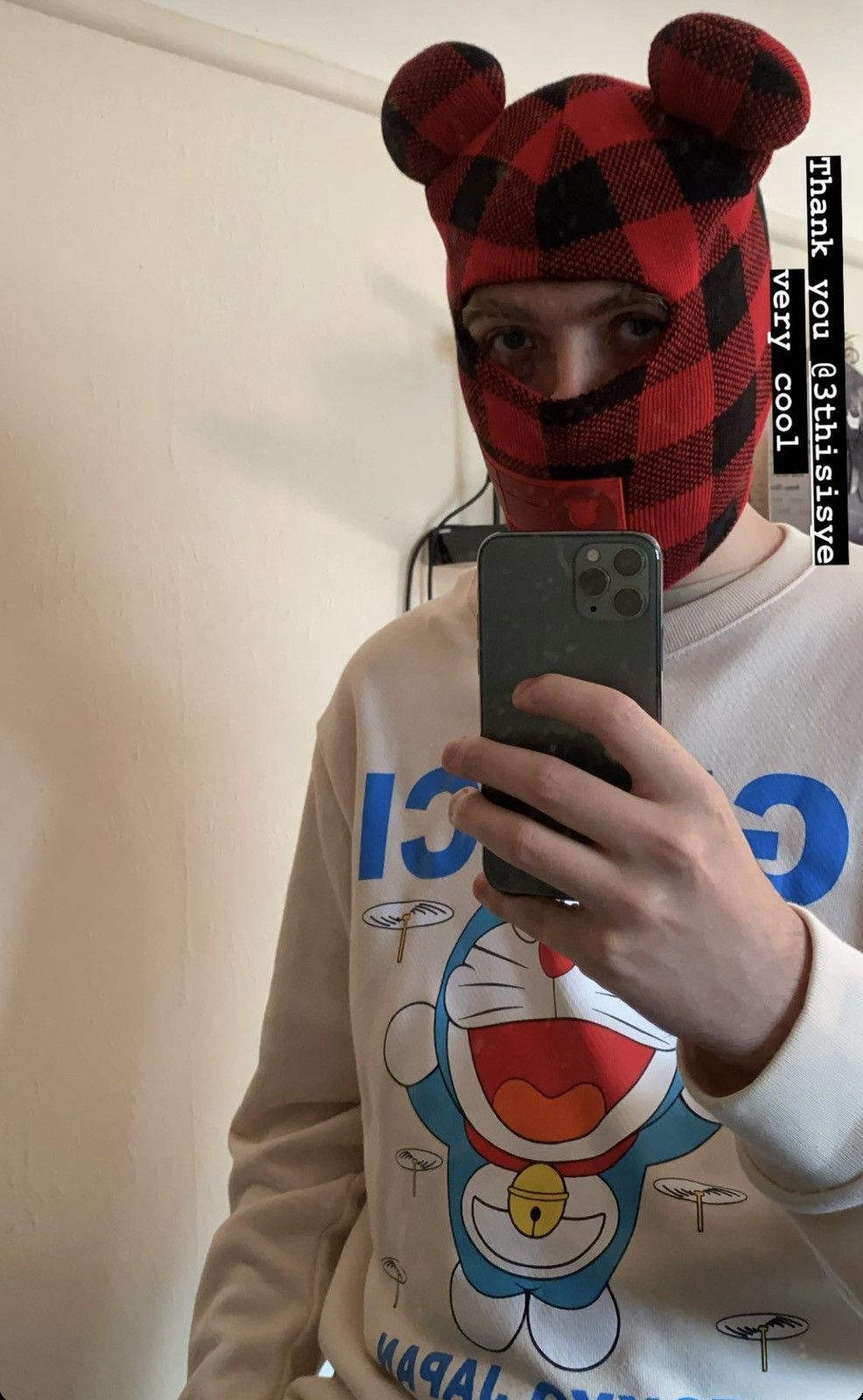 Japanese Brand Jose Wong Beanie/Mask Size ONE SIZE - 2 Thumbnail