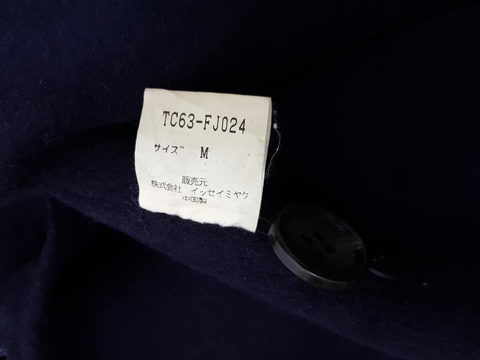 Indigo × Issey Miyake × Tsumori Chisato TSUMORI CHISATO Indigo Wool Nylon Blend Button Jacket Size US M / EU 48-50 / 2 - 12 Thumbnail