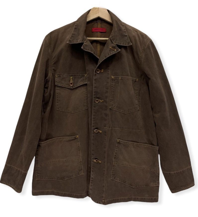 image of Fireedwin Rebel Japan Workers Jacket in Brown, Men's (Size Medium)