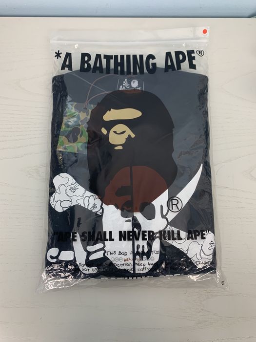 Bape Bape Neighborhood Ape Skull Crewneck Black Medium | Grailed