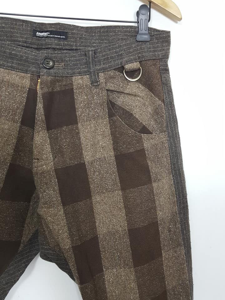 Japanese Brand ANQUIET Plaid J Curved Hybrid Streetwear Japan Pant Size US 32 / EU 48 - 4 Thumbnail