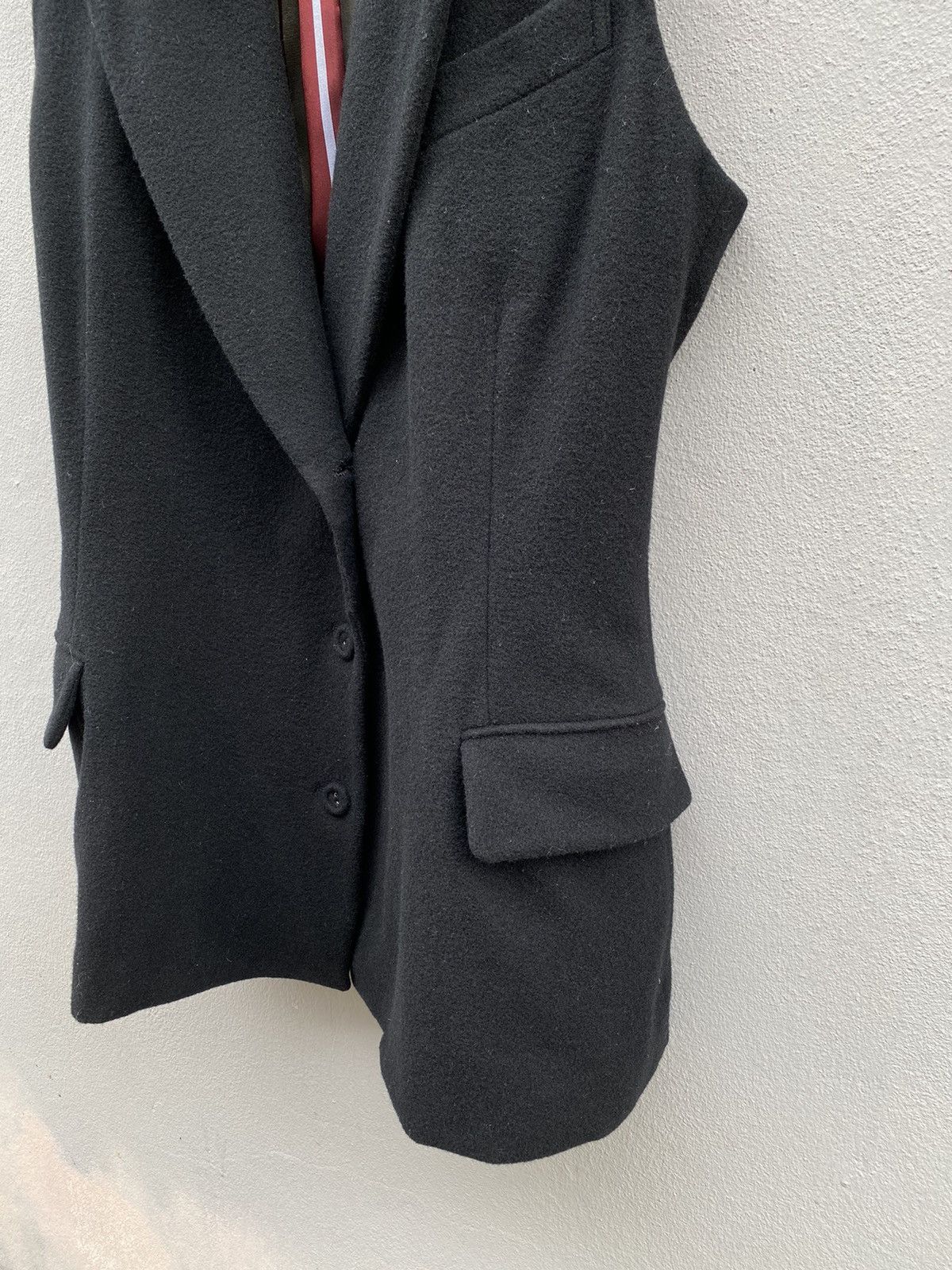 Jean Paul Gaultier Jean Paul Gaultier Sleeveless Wool Double Collar Rare Blazer Size S / US 4 / IT 40 - 11 Thumbnail
