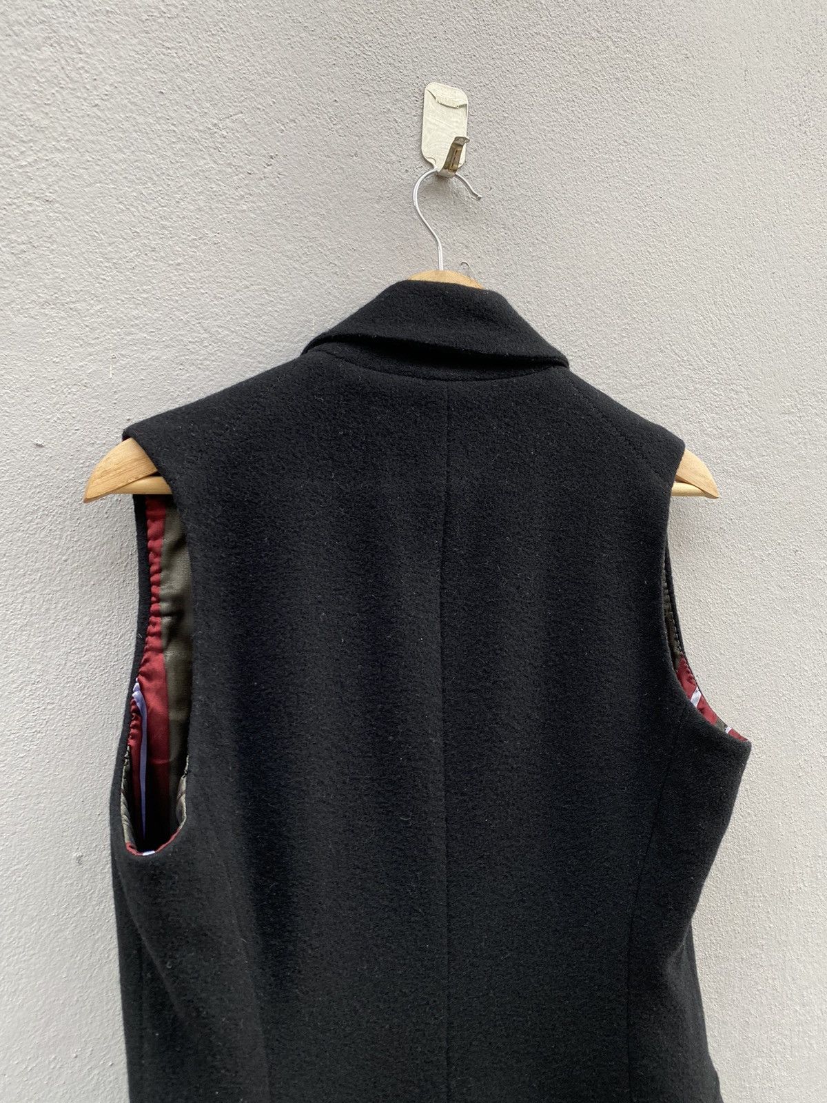 Jean Paul Gaultier Jean Paul Gaultier Sleeveless Wool Double Collar Rare Blazer Size S / US 4 / IT 40 - 14 Thumbnail