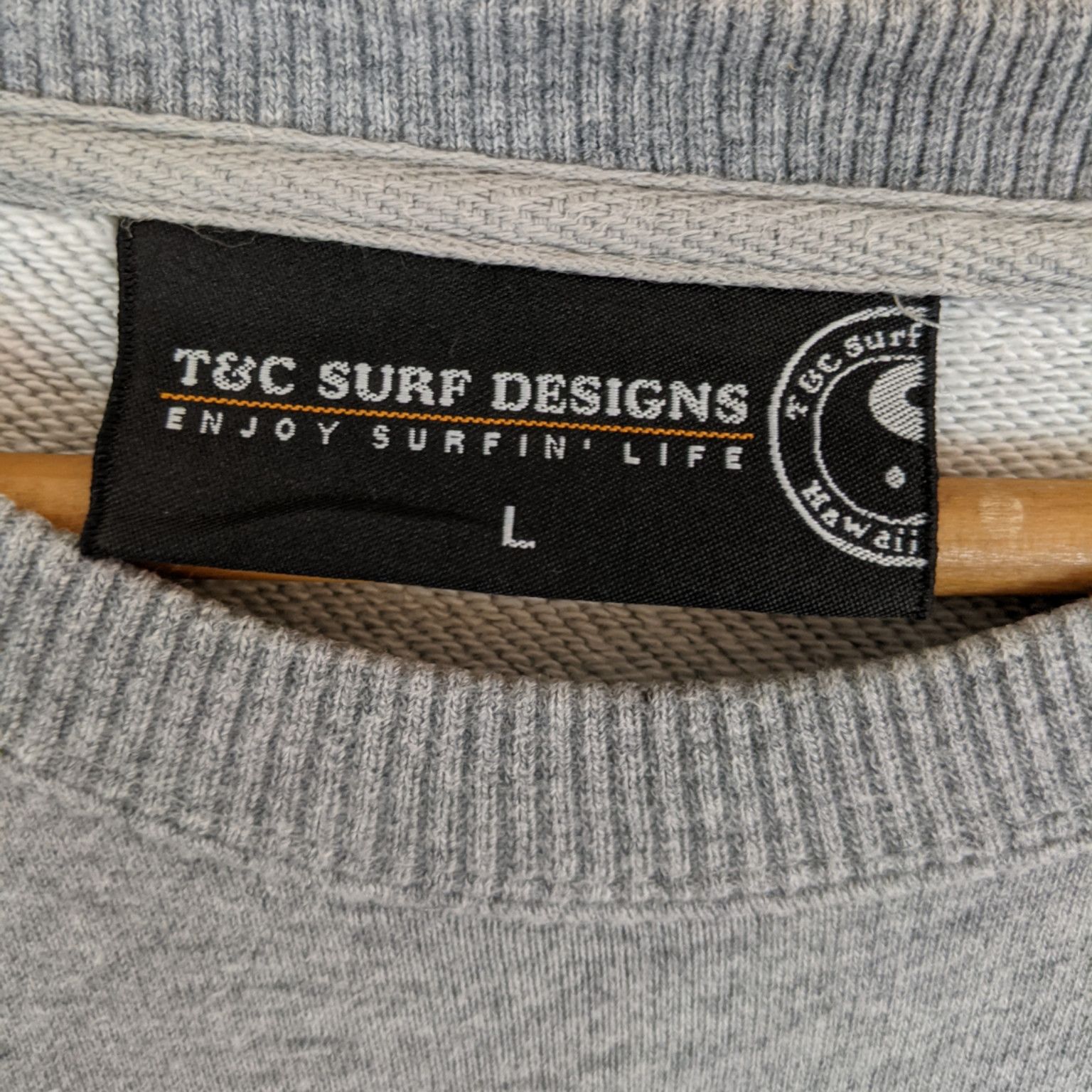 Japanese Brand T&C SURF DESIGNS Surfwear Surfboard Aloha Jumper Sweatshirt Size US L / EU 52-54 / 3 - 8 Thumbnail
