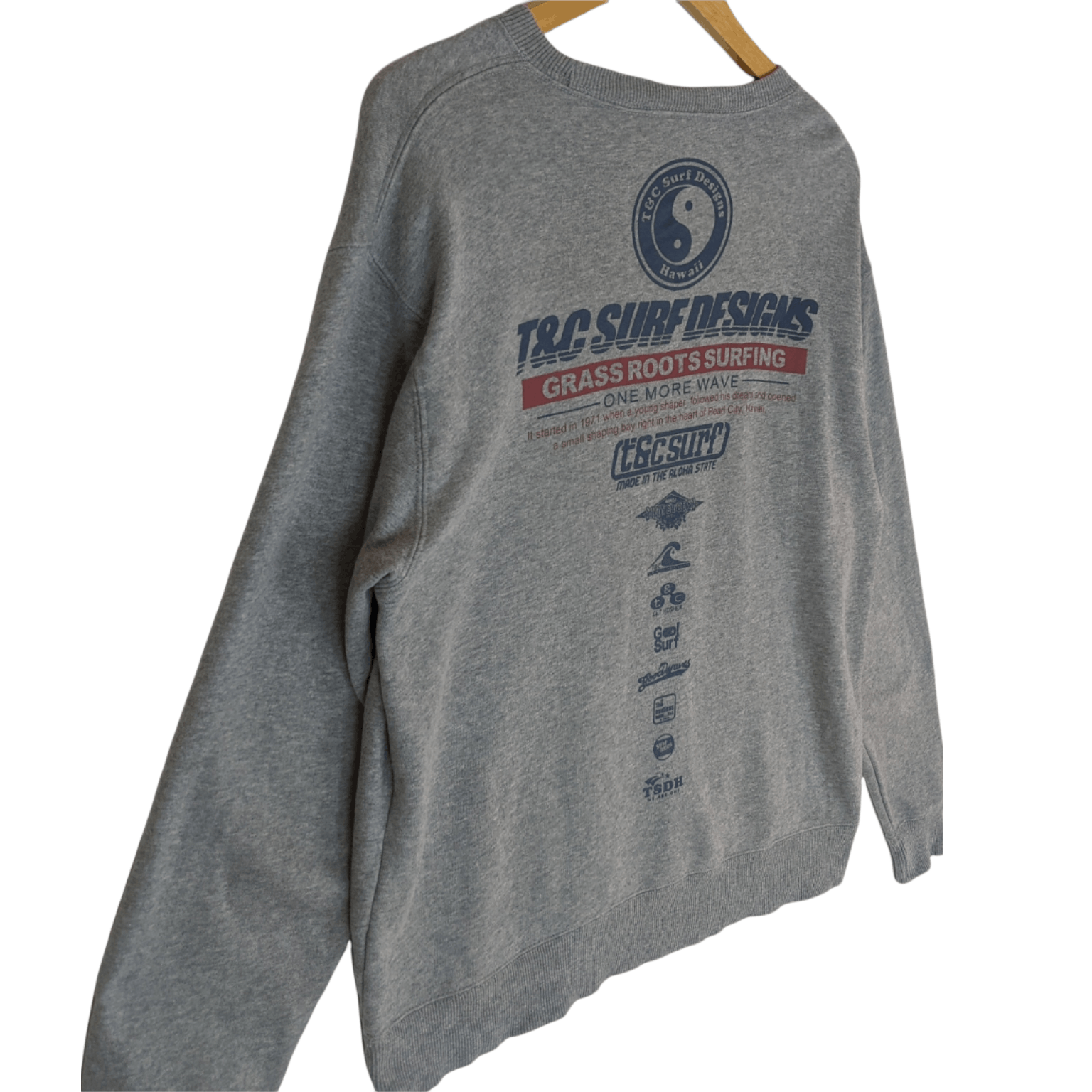 Japanese Brand T&C SURF DESIGNS Surfwear Surfboard Aloha Jumper Sweatshirt Size US L / EU 52-54 / 3 - 3 Thumbnail