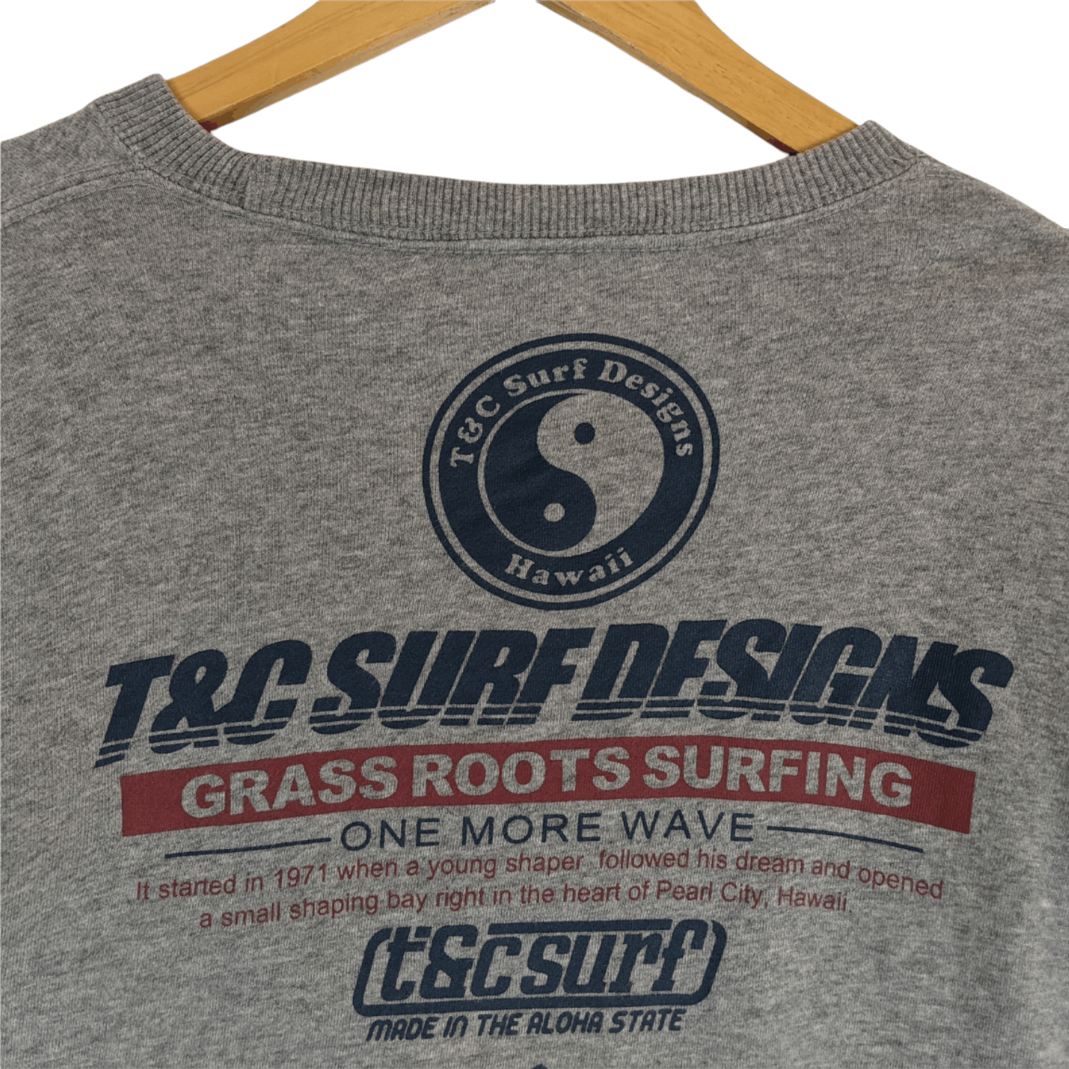 Japanese Brand T&C SURF DESIGNS Surfwear Surfboard Aloha Jumper Sweatshirt Size US L / EU 52-54 / 3 - 4 Thumbnail