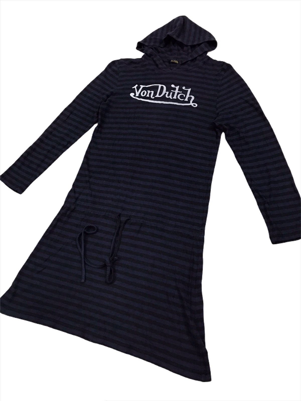 Von Dutch Stripes Hoodie Dress
