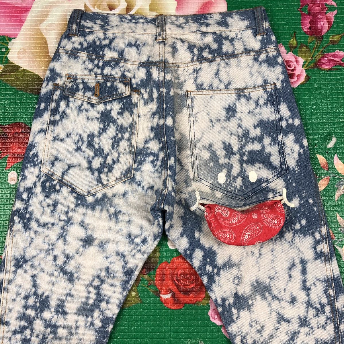 Japanese Brand × Vintage Smile up jeans acis wash like Kapital smiley design Size US 30 / EU 46 - 7 Thumbnail