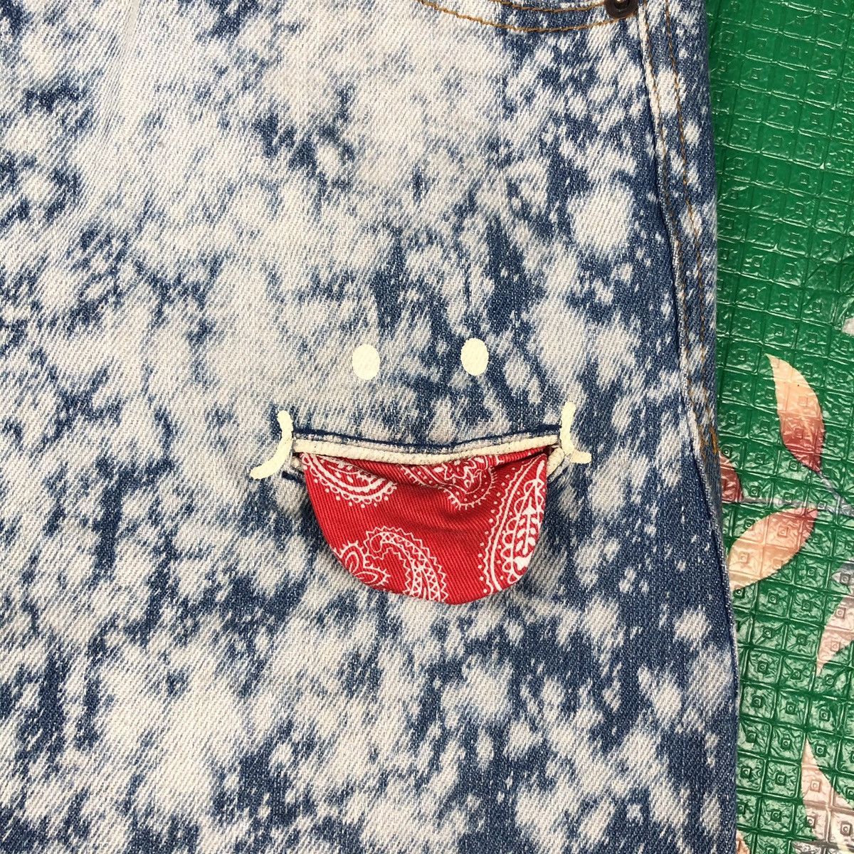 Japanese Brand × Vintage Smile up jeans acis wash like Kapital smiley design Size US 30 / EU 46 - 6 Thumbnail