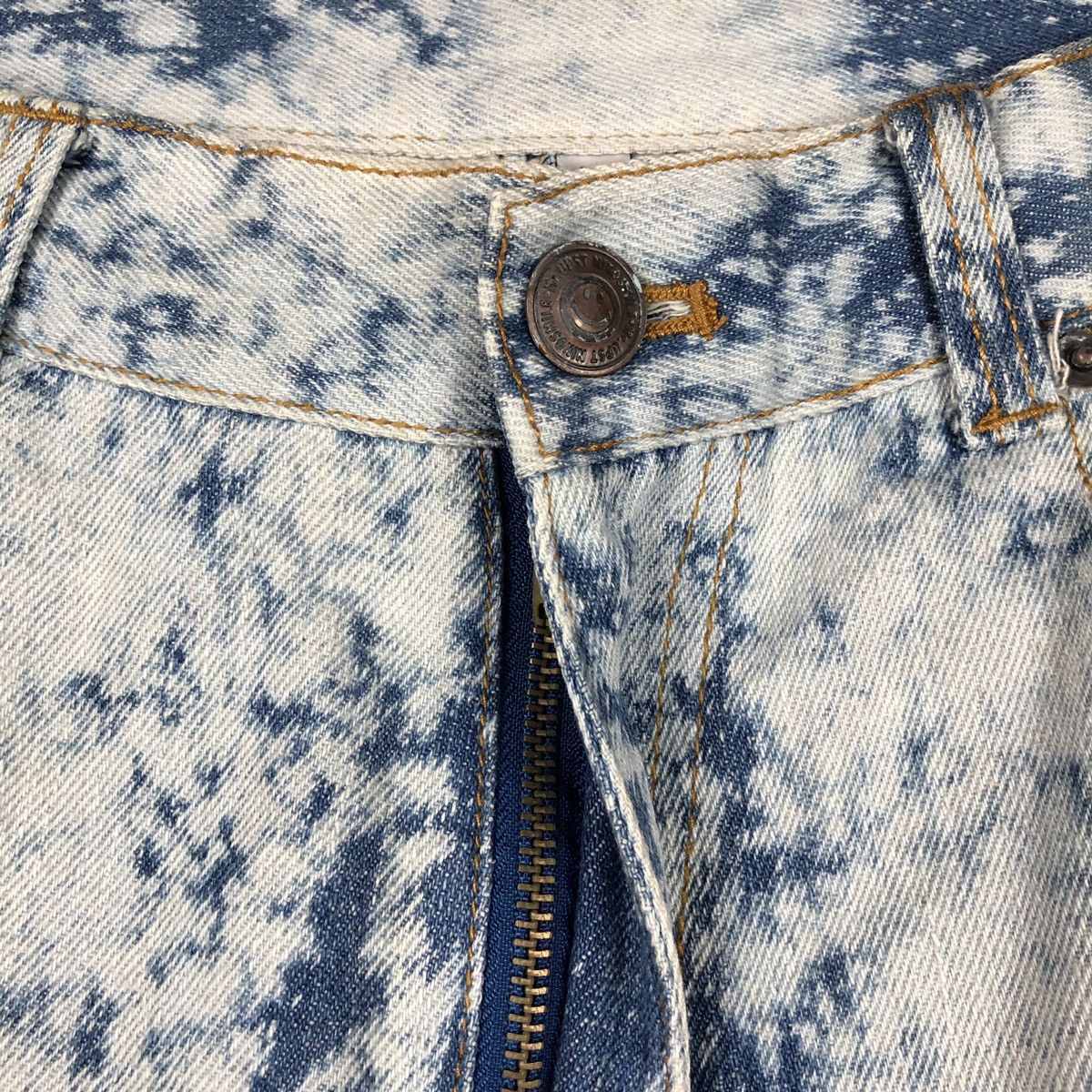 Japanese Brand × Vintage Smile up jeans acis wash like Kapital smiley design Size US 30 / EU 46 - 9 Thumbnail