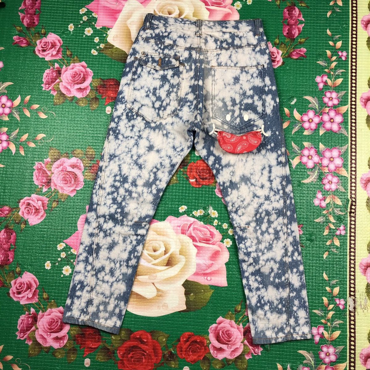 Japanese Brand × Vintage Smile up jeans acis wash like Kapital smiley design Size US 30 / EU 46 - 1 Thumbnail