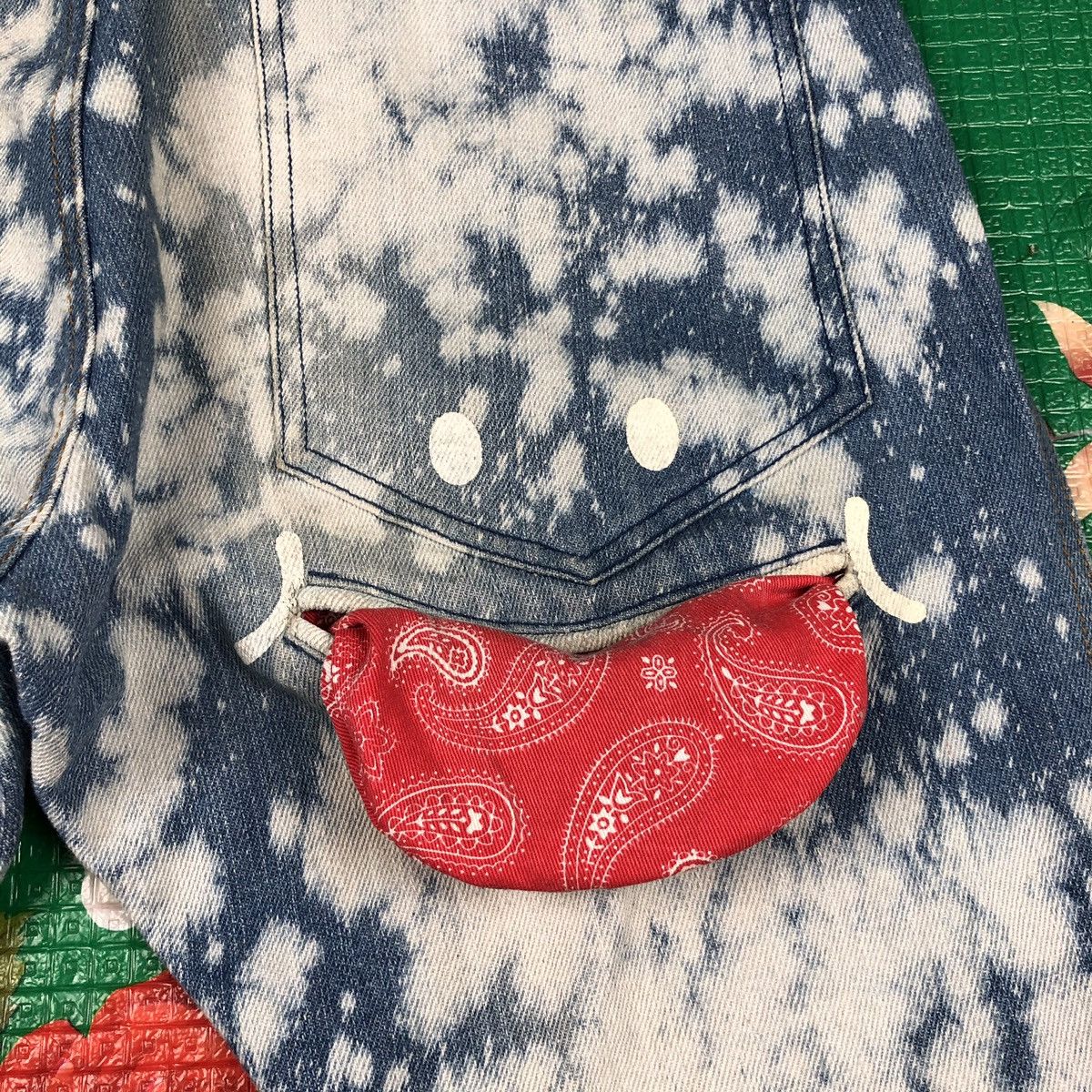 Japanese Brand × Vintage Smile up jeans acis wash like Kapital smiley design Size US 30 / EU 46 - 8 Thumbnail