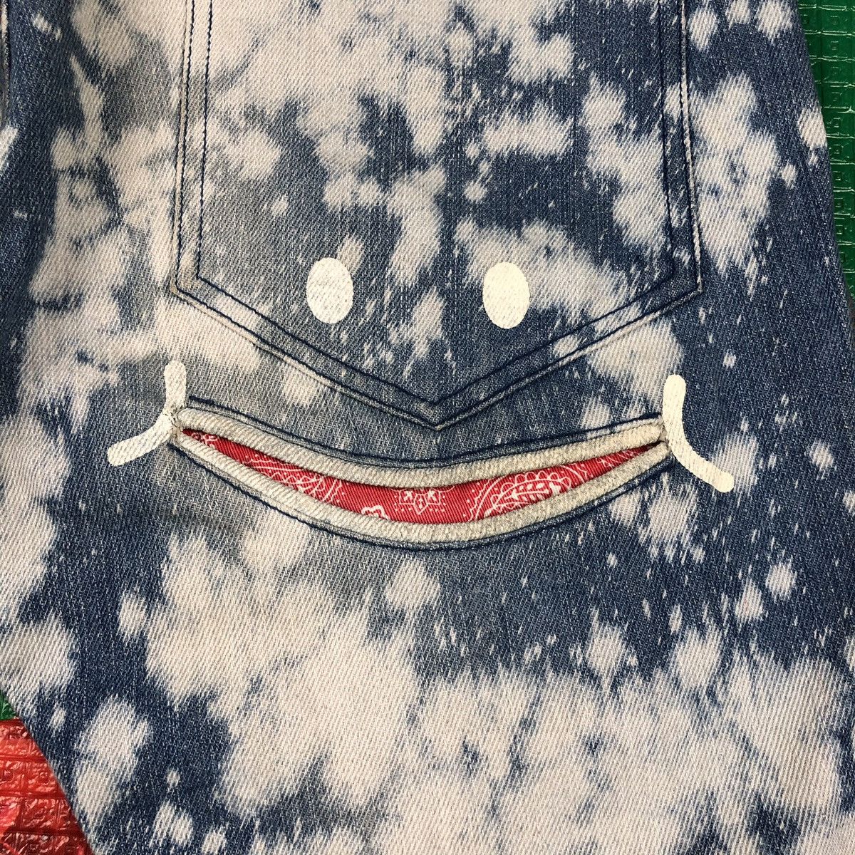 Japanese Brand × Vintage Smile up jeans acis wash like Kapital smiley design Size US 30 / EU 46 - 10 Thumbnail