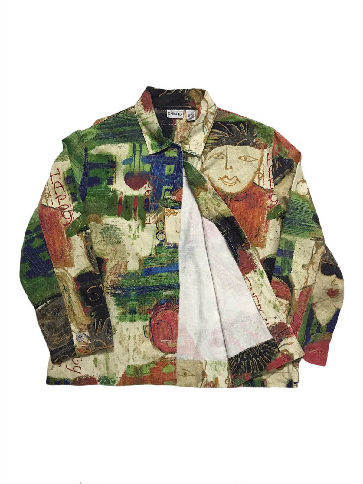 Chicos 💥Final💥Vintage90s Chicos Motive Art Jacket Size US M / EU 48-50 / 2 - 3 Thumbnail
