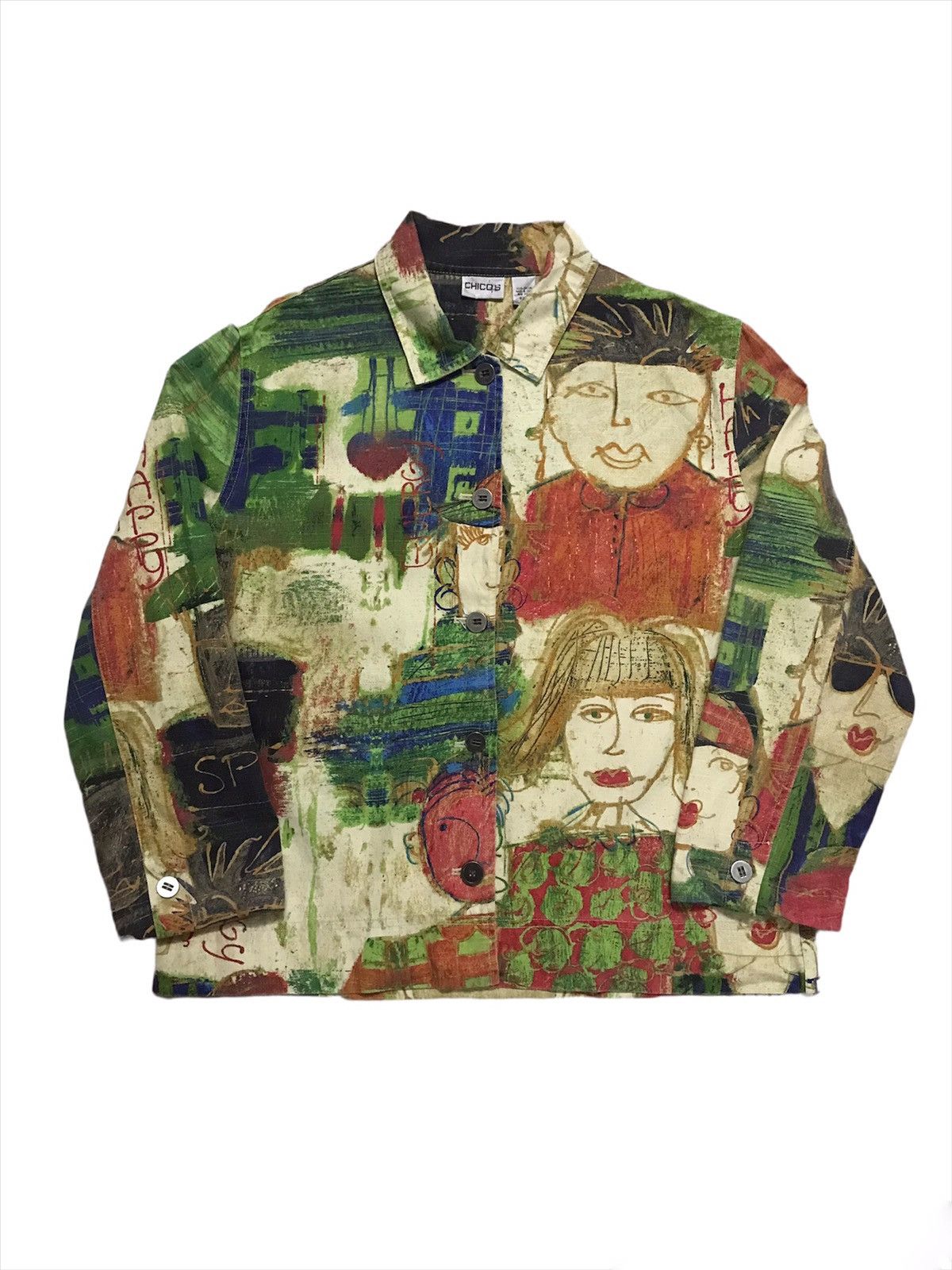 Chicos 💥Final💥Vintage90s Chicos Motive Art Jacket Size US M / EU 48-50 / 2 - 1 Thumbnail