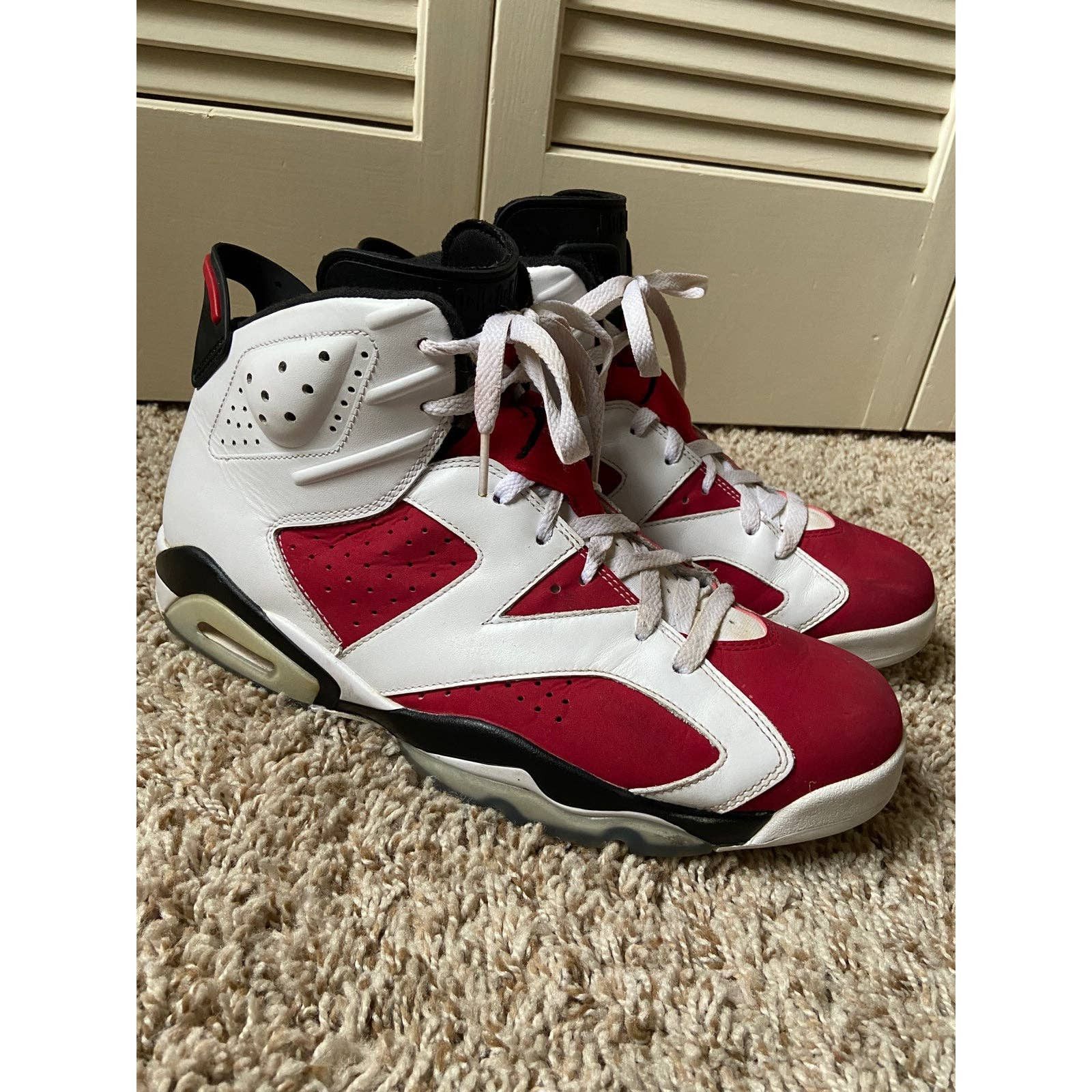 Jordan Brand × Nike Nike Air Jordan 6 Retro Carmine 2014 Sneakers Size 11.5 Size US 11.5 / EU 44-45 - 1 Thumbnail