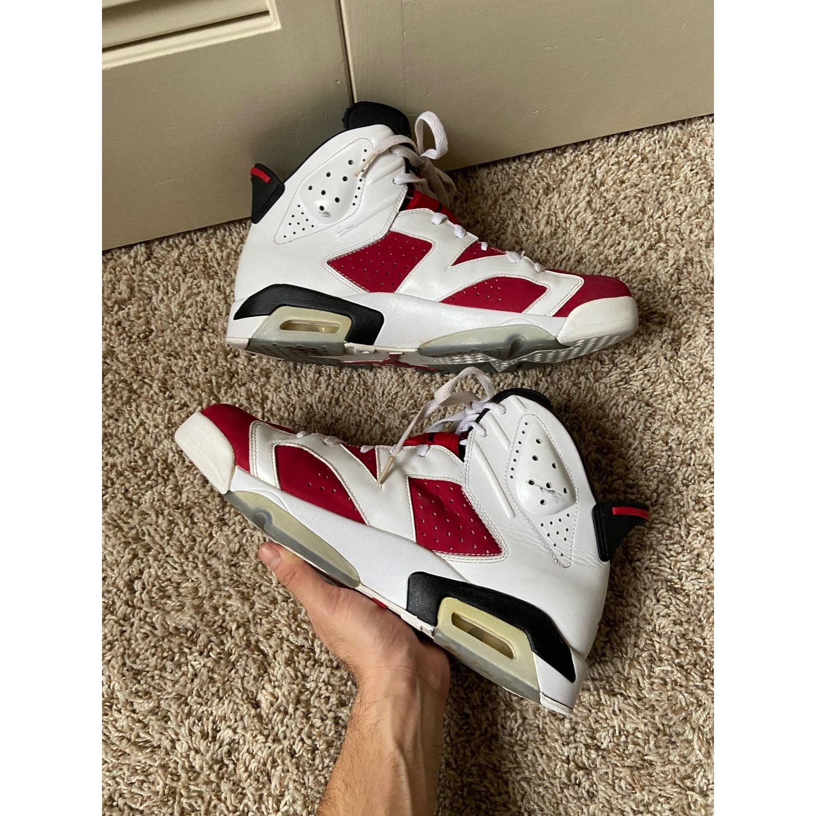 Jordan Brand × Nike Nike Air Jordan 6 Retro Carmine 2014 Sneakers Size 11.5 Size US 11.5 / EU 44-45 - 5 Thumbnail