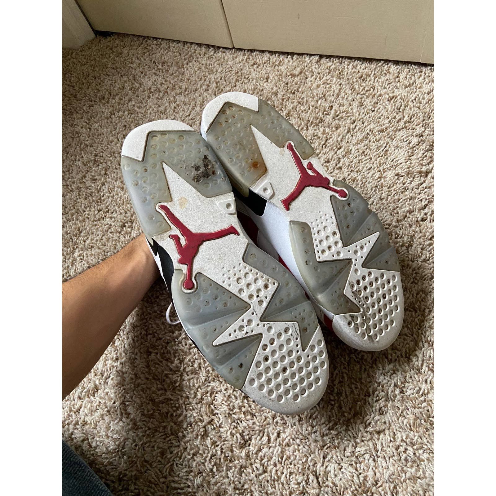 Jordan Brand × Nike Nike Air Jordan 6 Retro Carmine 2014 Sneakers Size 11.5 Size US 11.5 / EU 44-45 - 4 Thumbnail