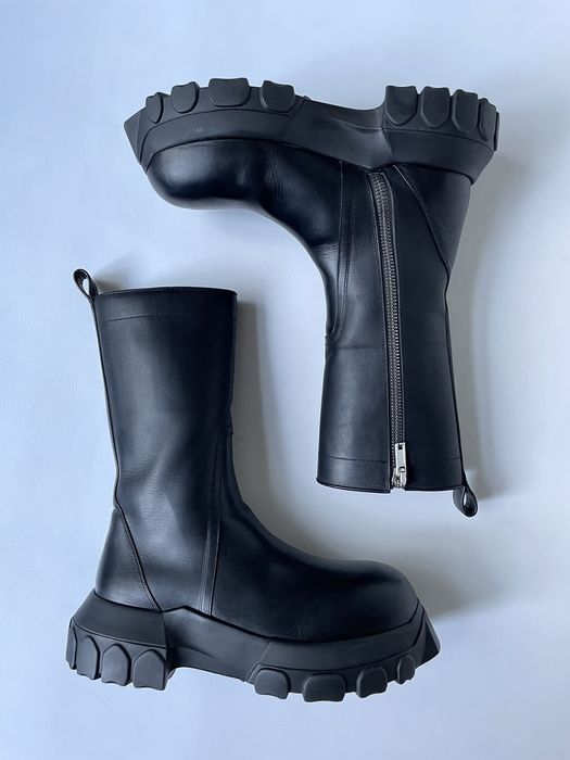 Rick Owens Bozo Beetle Tractor Combat Boots | Grailed