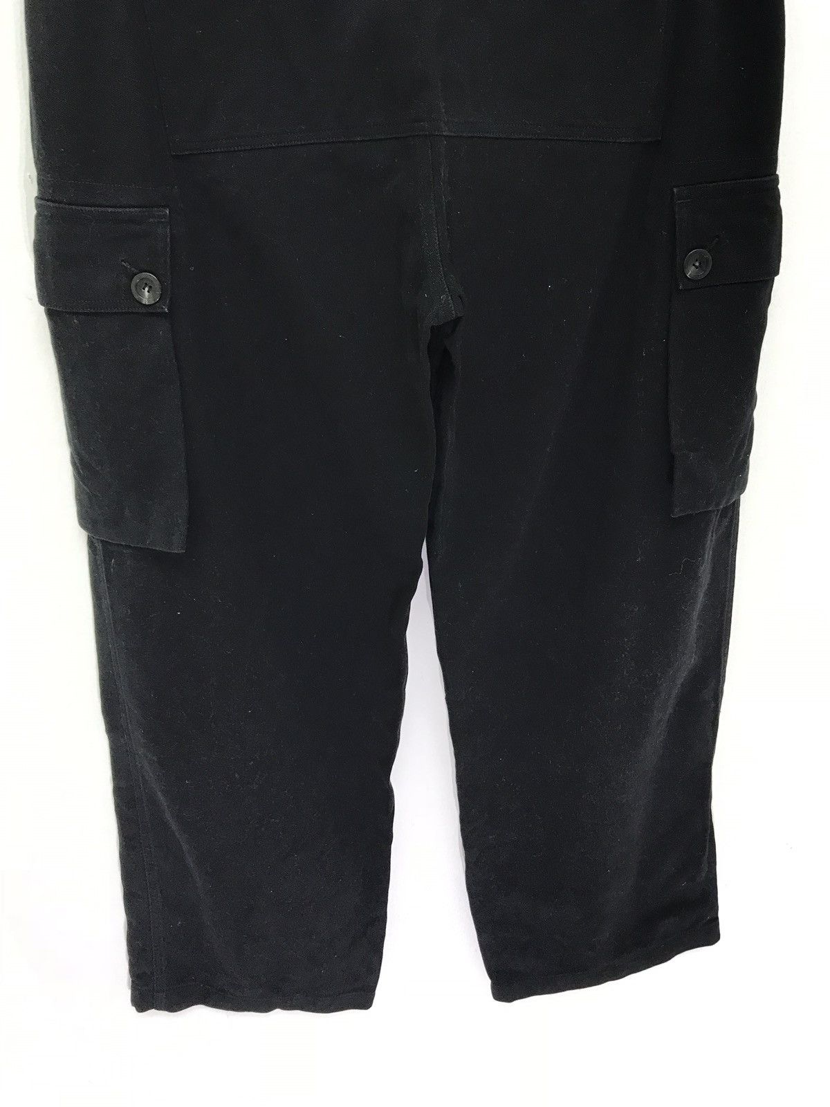 Japanese Brand Made in Japan GGG Pour Homme Cargo Pant Black Baggy Wide Size US 31 - 2 Thumbnail