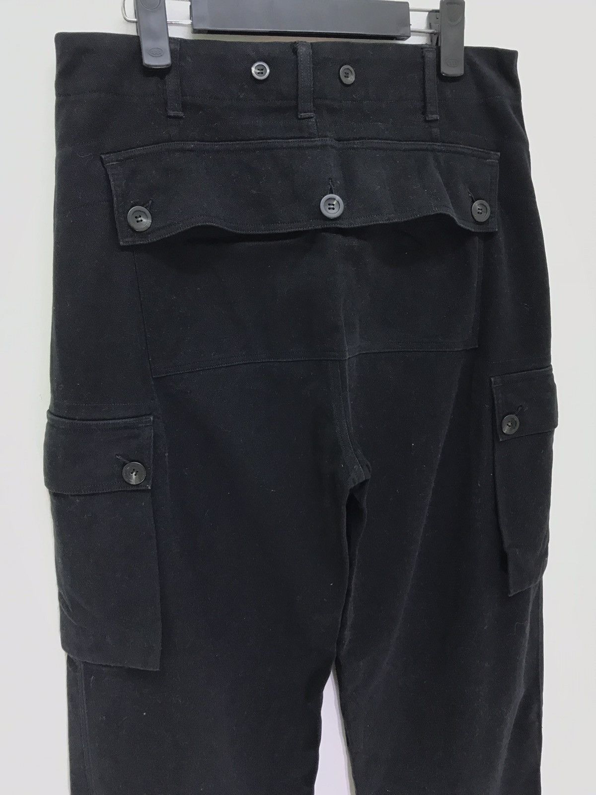 Japanese Brand Made in Japan GGG Pour Homme Cargo Pant Black Baggy Wide Size US 31 - 3 Thumbnail