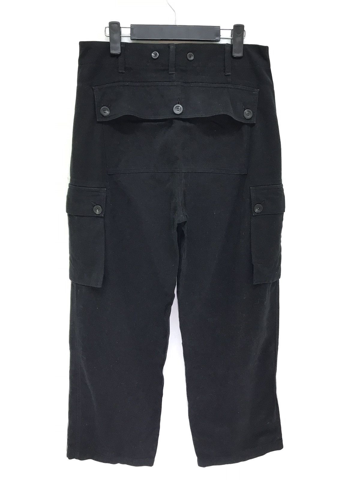 Japanese Brand Made in Japan GGG Pour Homme Cargo Pant Black Baggy Wide Size US 31 - 1 Thumbnail