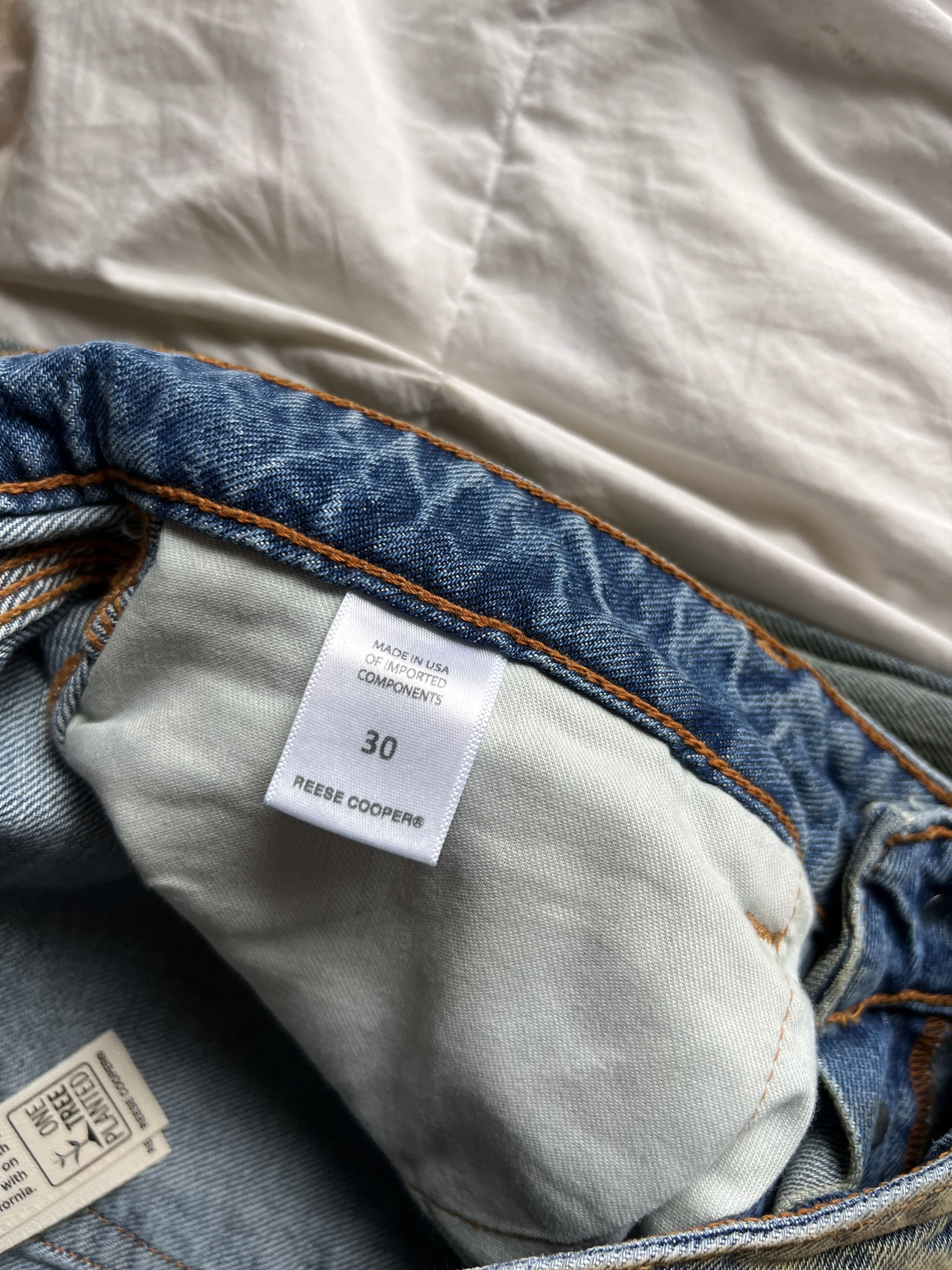 Reese Cooper Reese Cooper Washed Denim Jeans in Blue Size US 30 / EU 46 - 9 Thumbnail