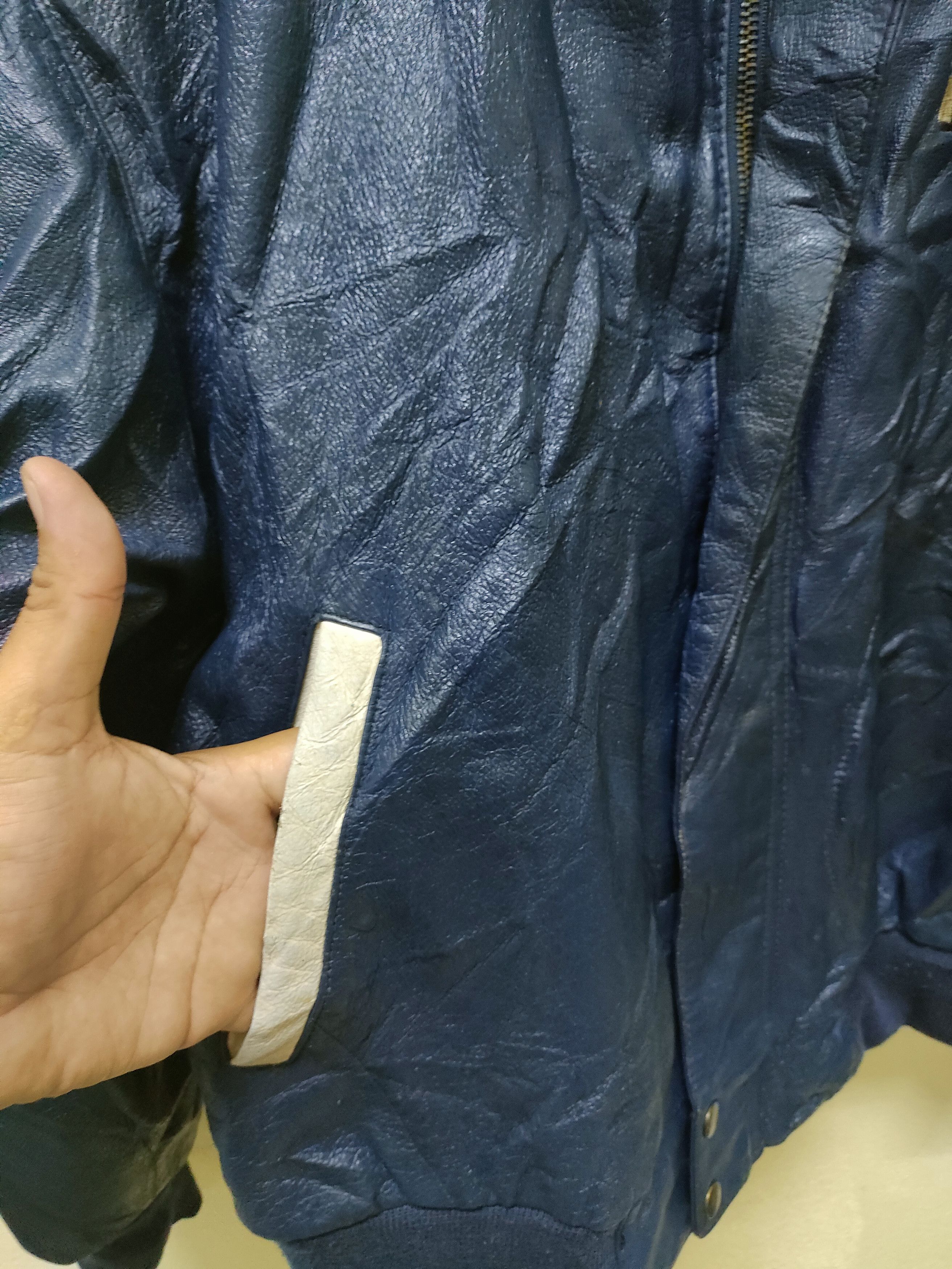 Peanuts Rare❗❗Vintage Peanuts x 8-ball Leather Jacket Size US M / EU 48-50 / 2 - 3 Thumbnail