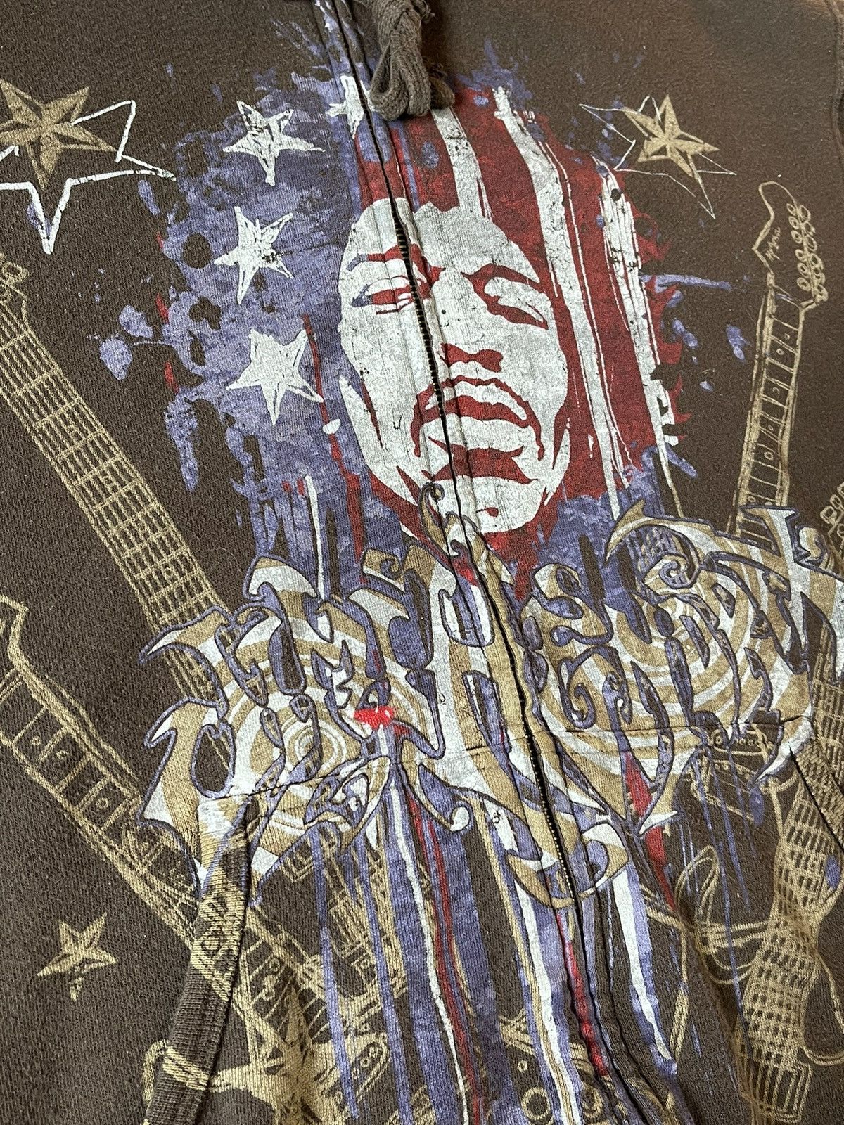 Jimi Hendrix × Vintage Vintage Jimi Hendrix Zip Up Jacket Size US M / EU 48-50 / 2 - 2 Thumbnail