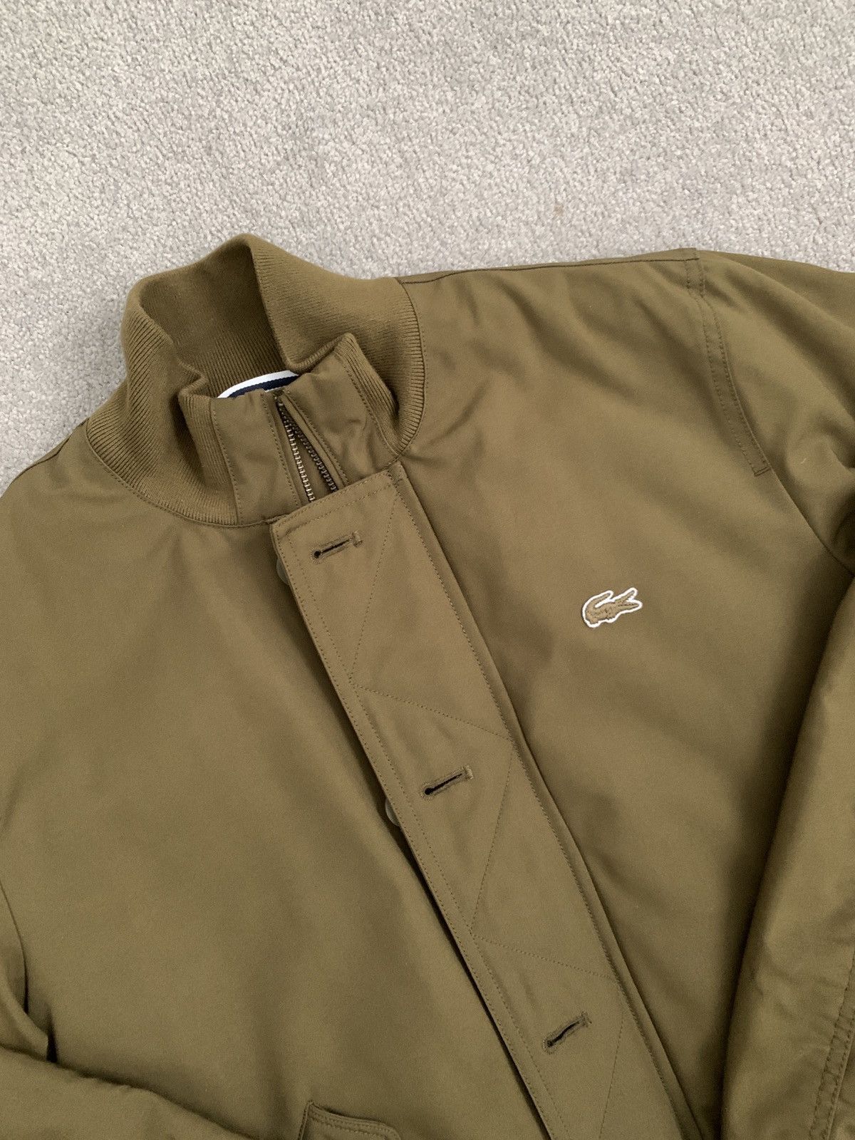 Lacoste × Vintage 🔥 Light Olive Green details oversized bomber 🔥 Size US S / EU 44-46 / 1 - 9 Thumbnail