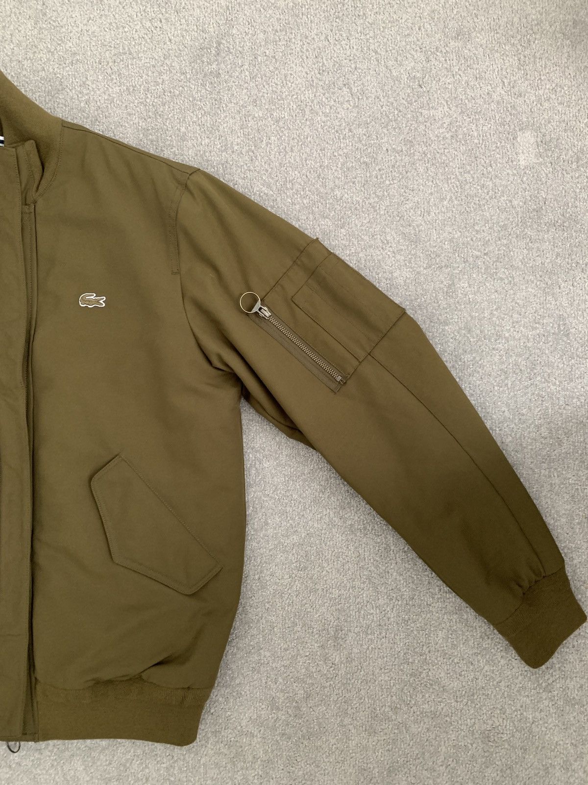 Lacoste × Vintage 🔥 Light Olive Green details oversized bomber 🔥 Size US S / EU 44-46 / 1 - 8 Thumbnail